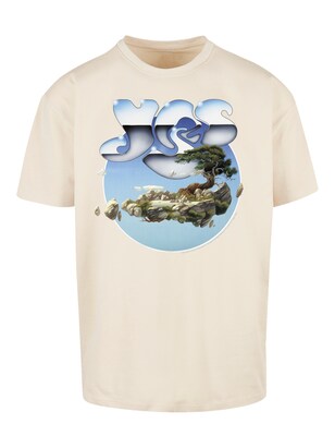 F4NT4STIC Shirt ‘YES Chrome Island’ Lichtbeige / Lichtblauw / Bruin / Groen