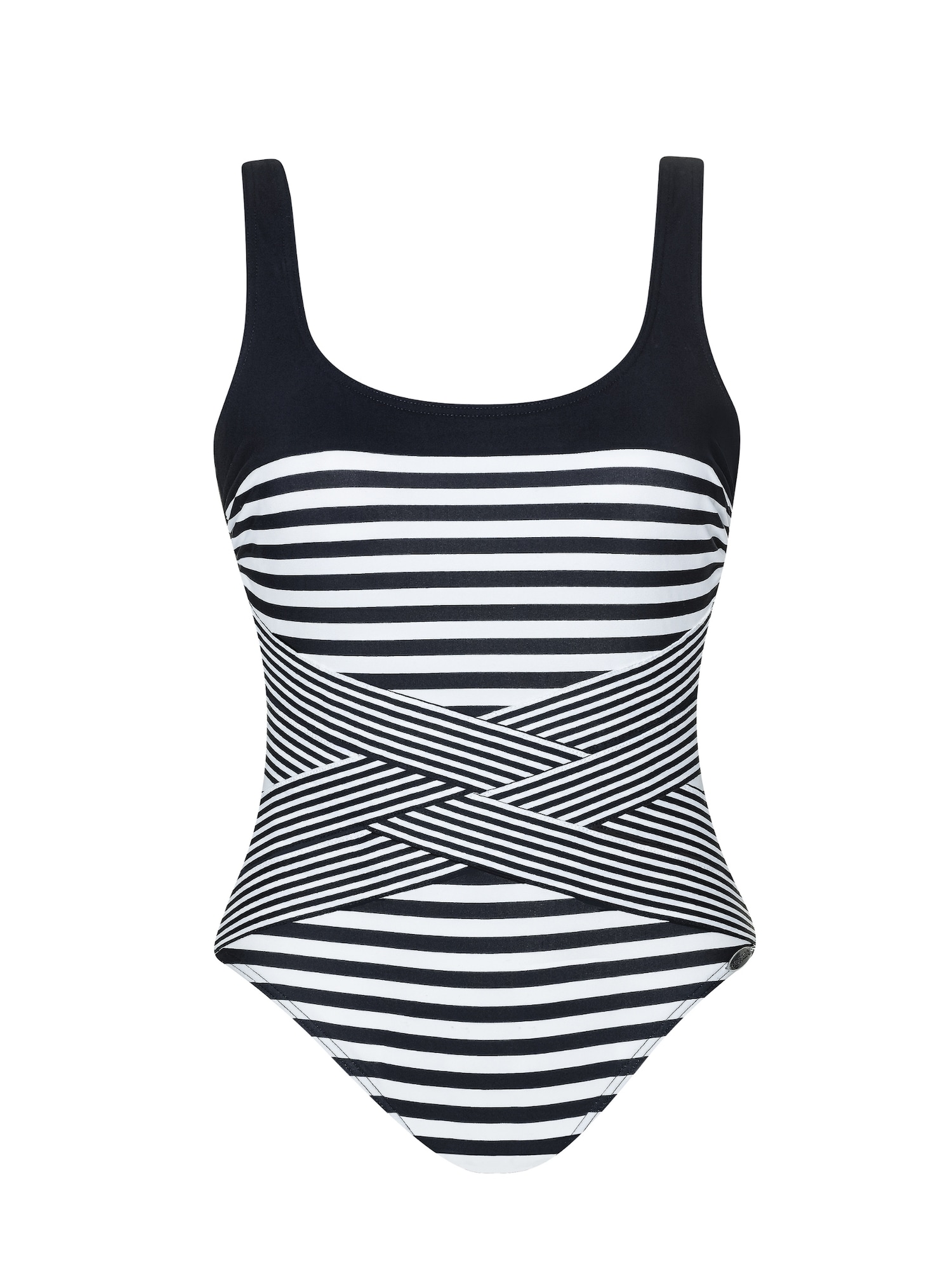 SUNFLAIR Costum de baie întreg  negru / alb