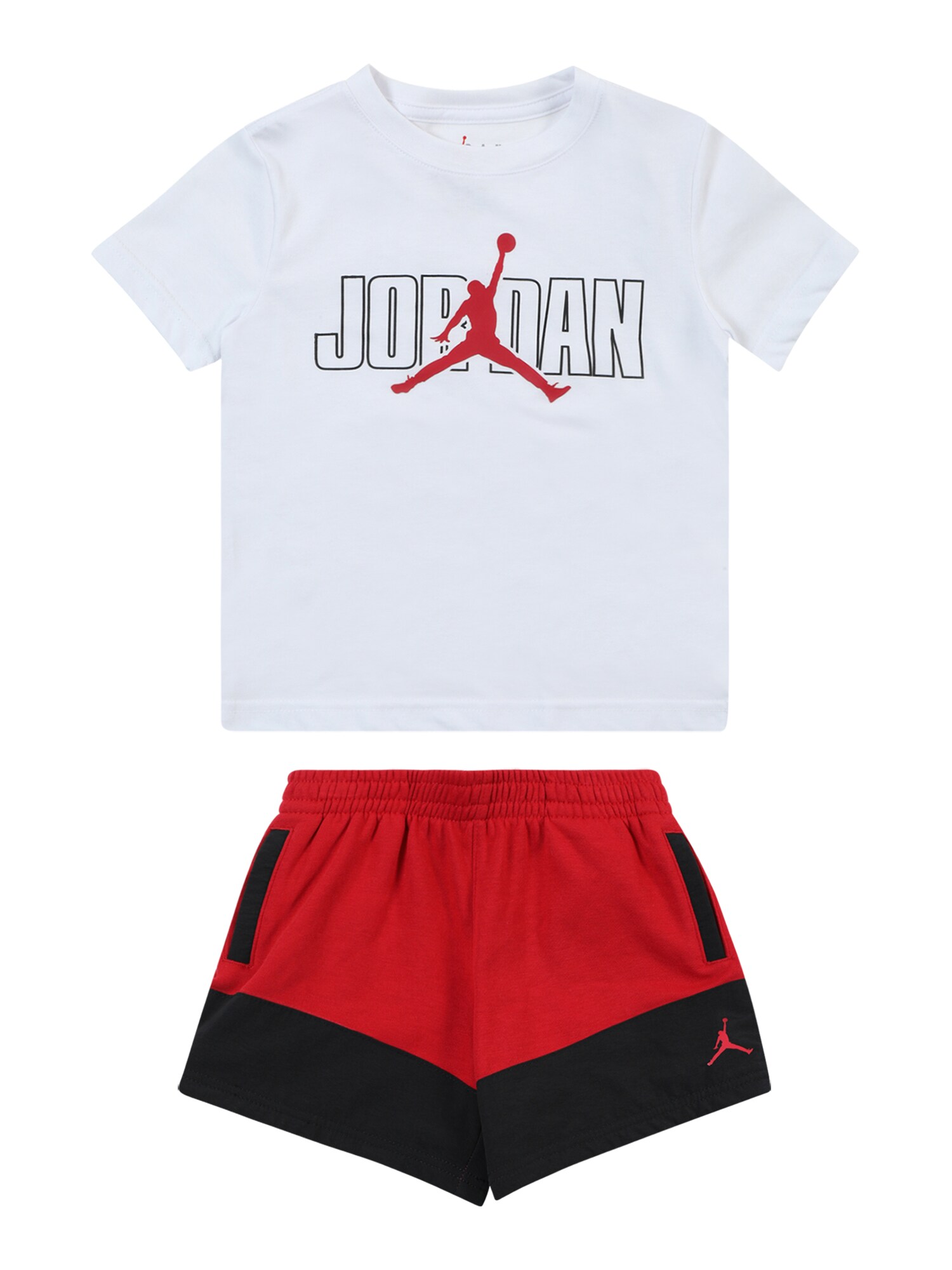 Jordan Set  červená / čierna / biela