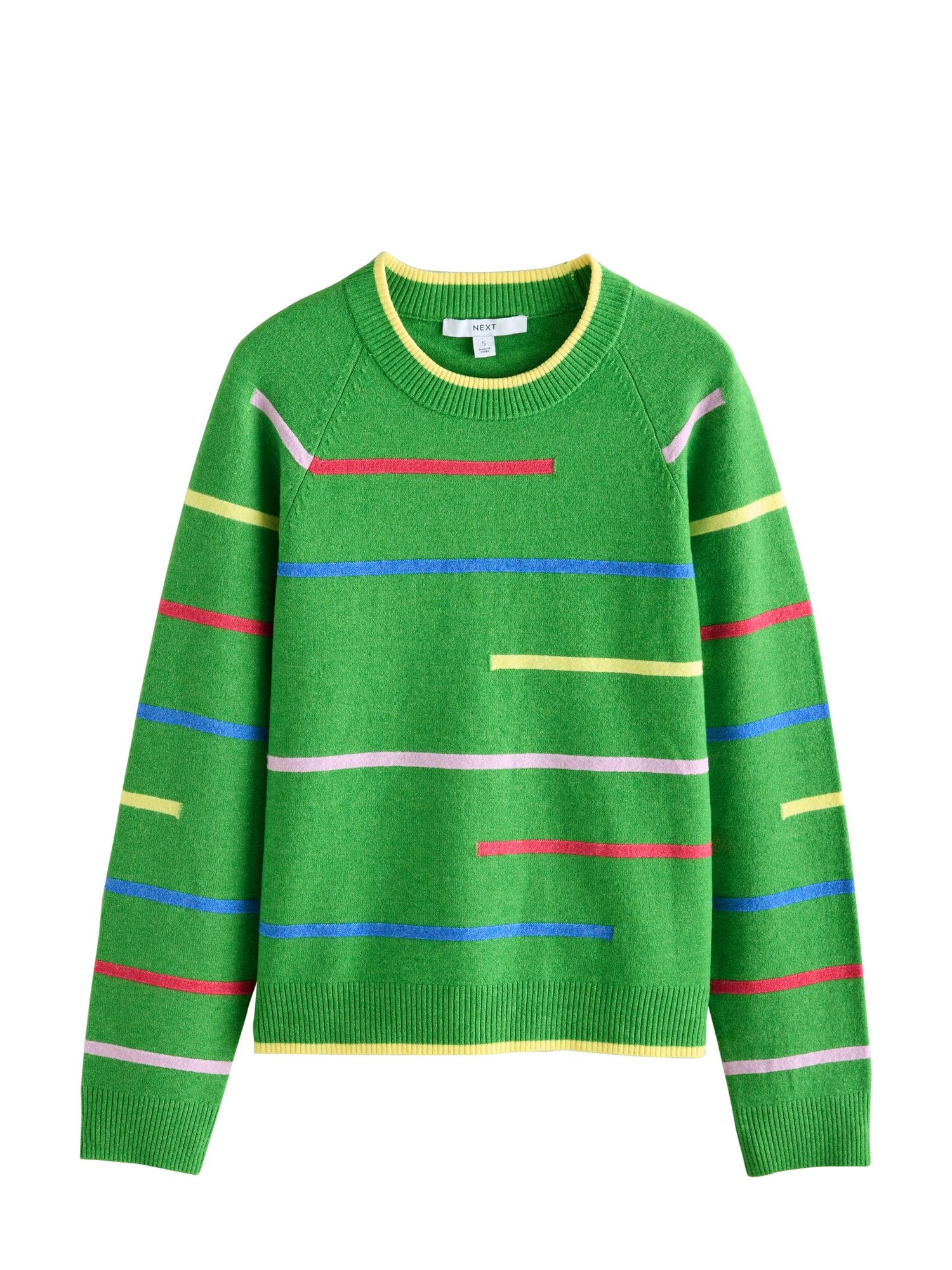 Next Pulover  albastru / galben deschis / verde / roșu