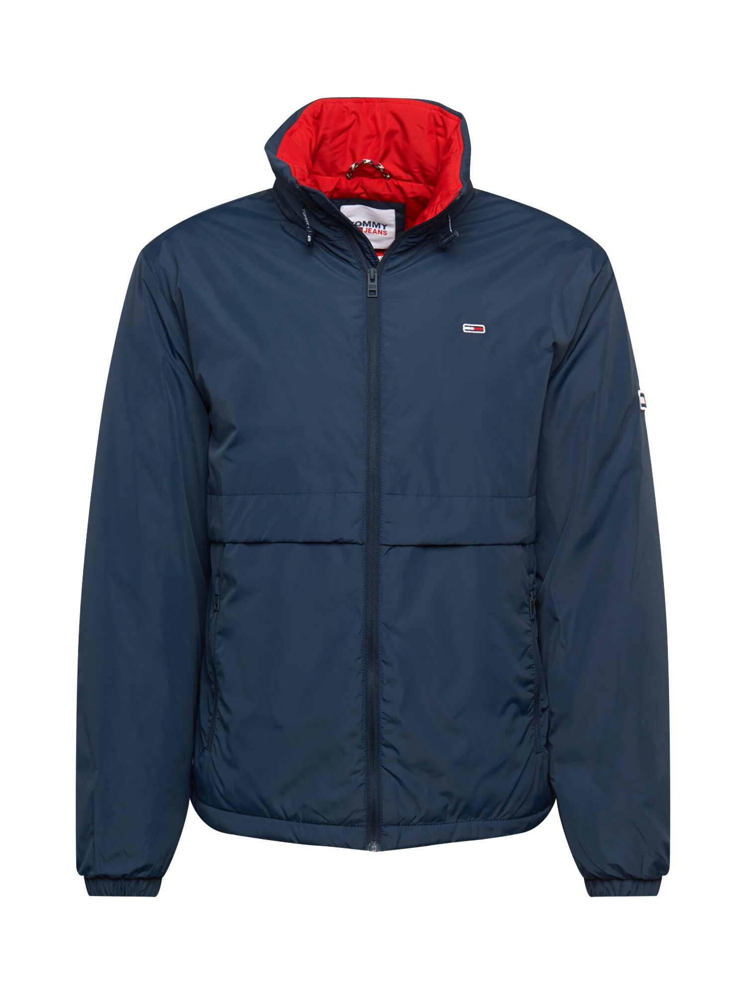 Tommy Jeans Demisezoninė striukė 'Yoke'  tamsiai mėlyna