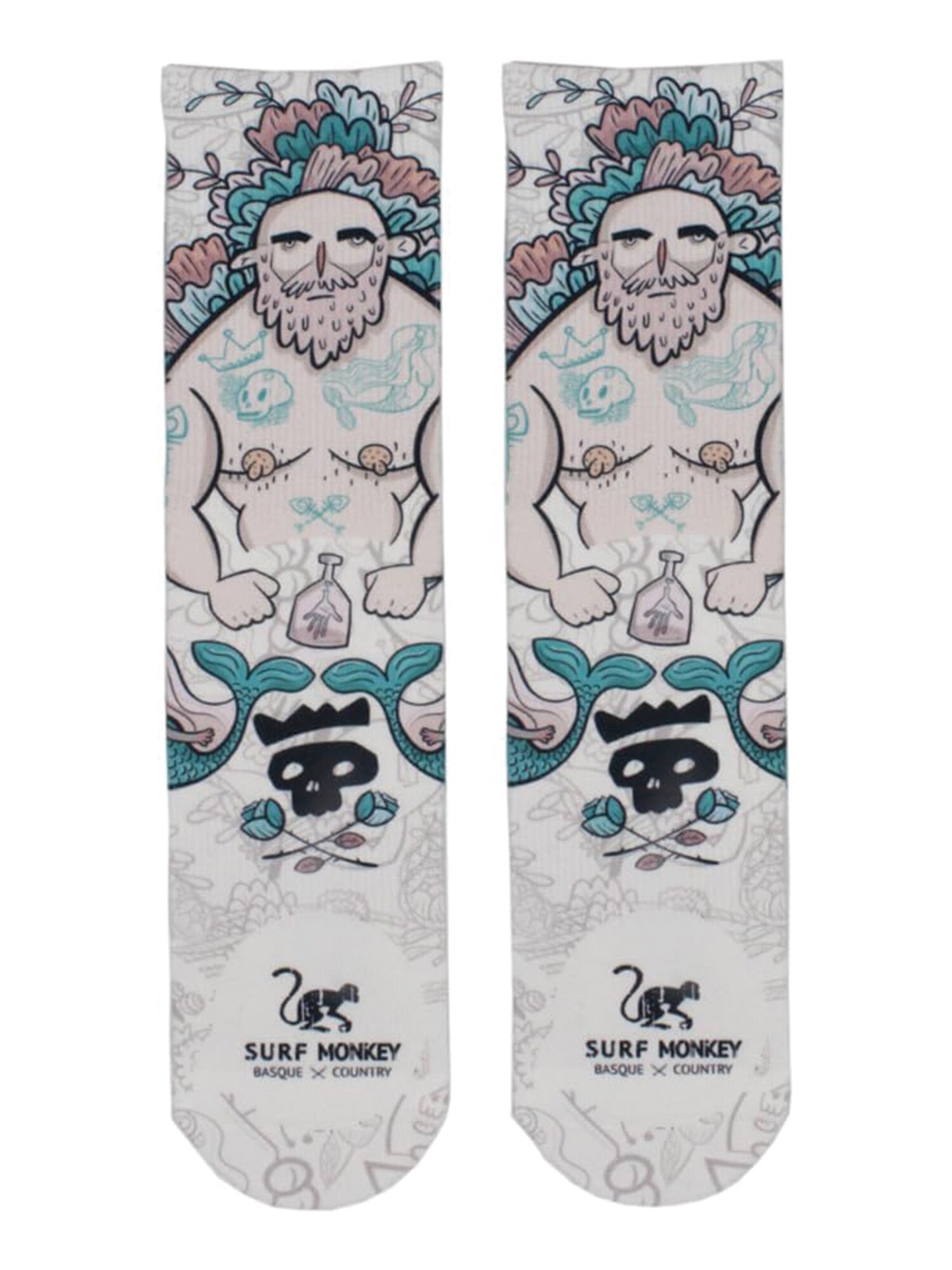Surf Monkey Calcetines deportivos  mezcla de colores / offwhite