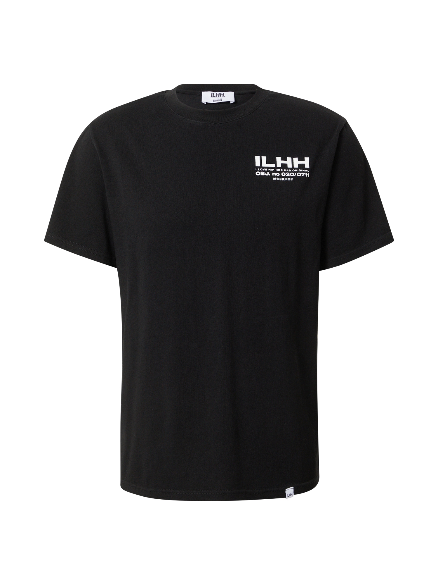 ILHH Marškinėliai 'Karim' juoda / balta