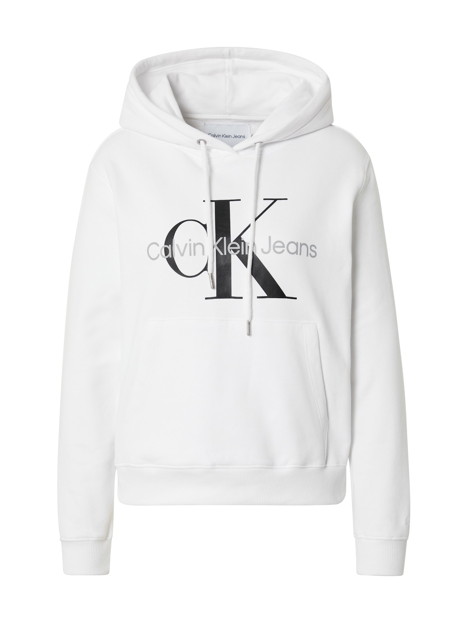 Calvin Klein Jeans Megztinis be užsegimo pilka / juoda / balta