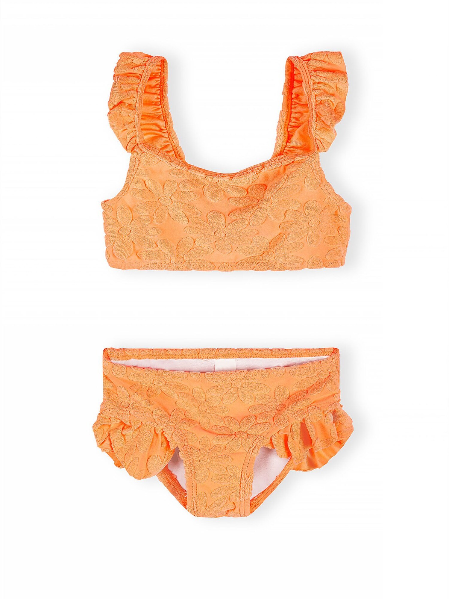 MINOTI Costum de baie două piese  portocaliu neon