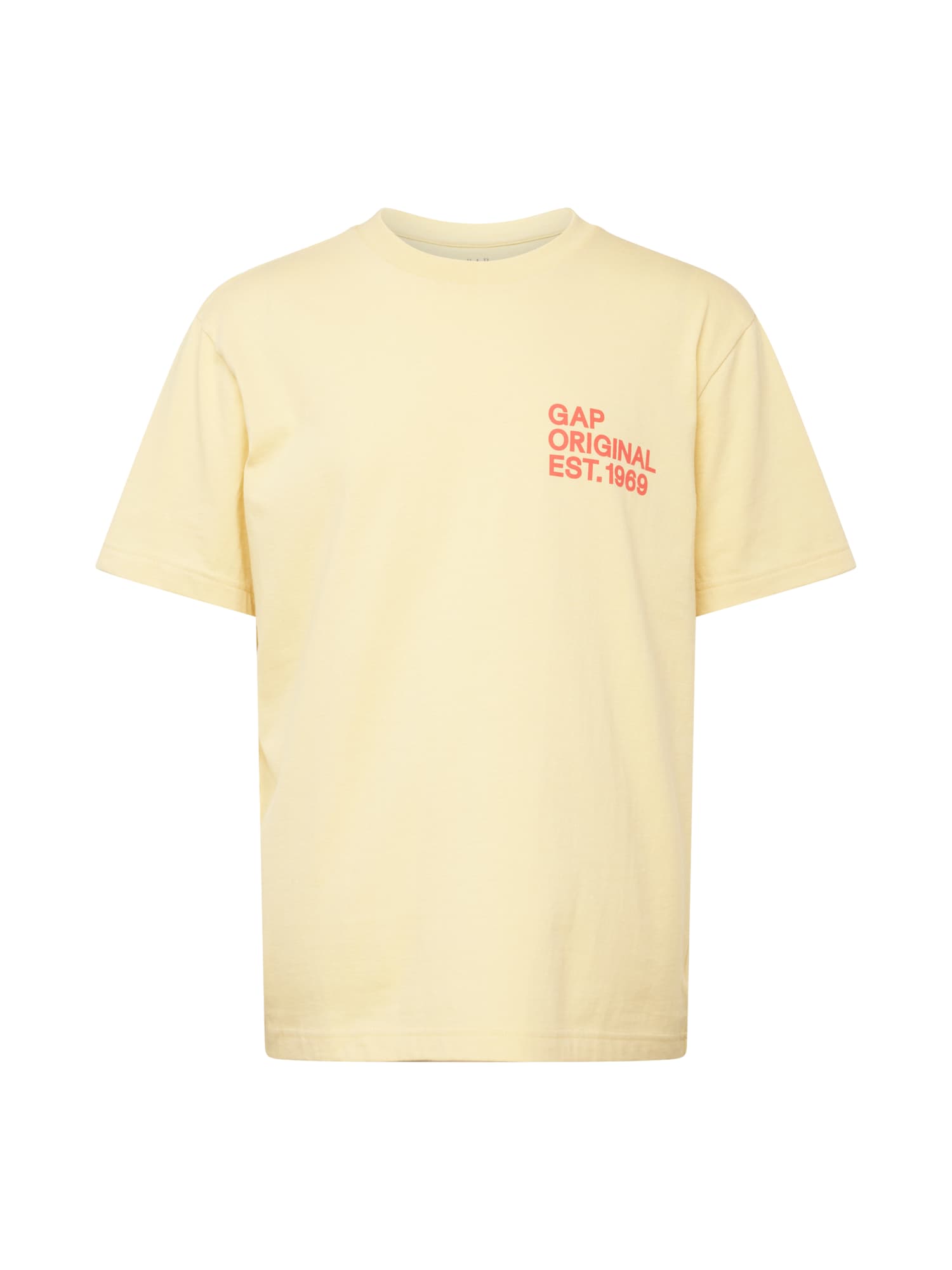 GAP Tričko  pastelovo žltá / koralová