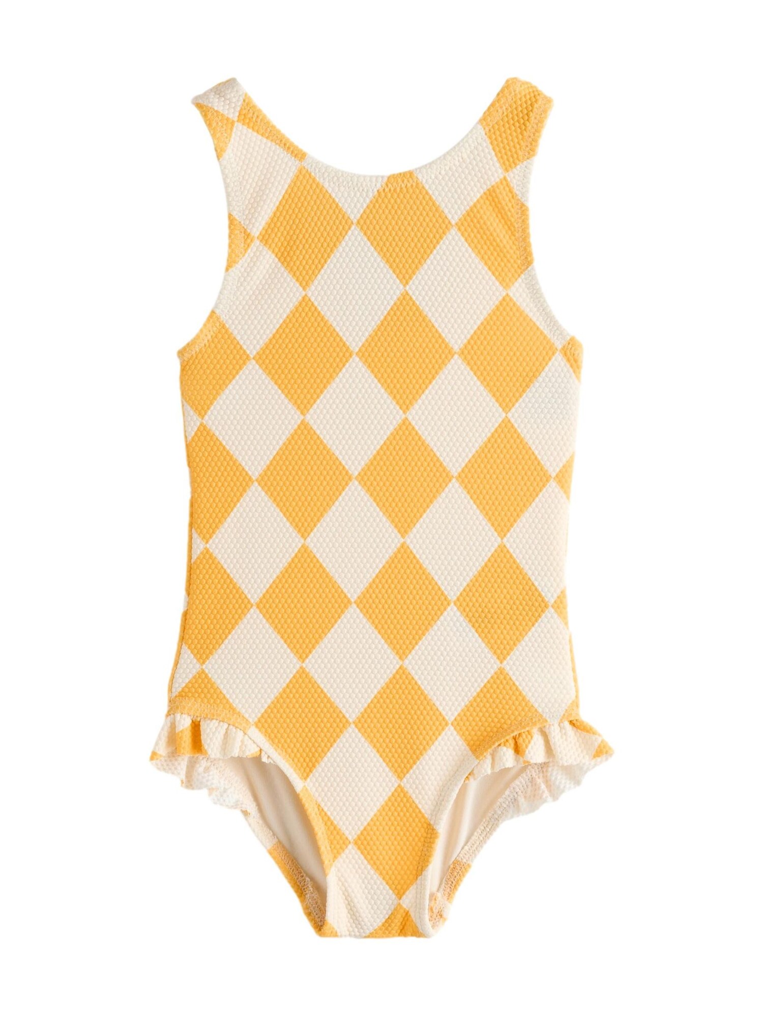Next Costum de baie întreg  galben miere / alb