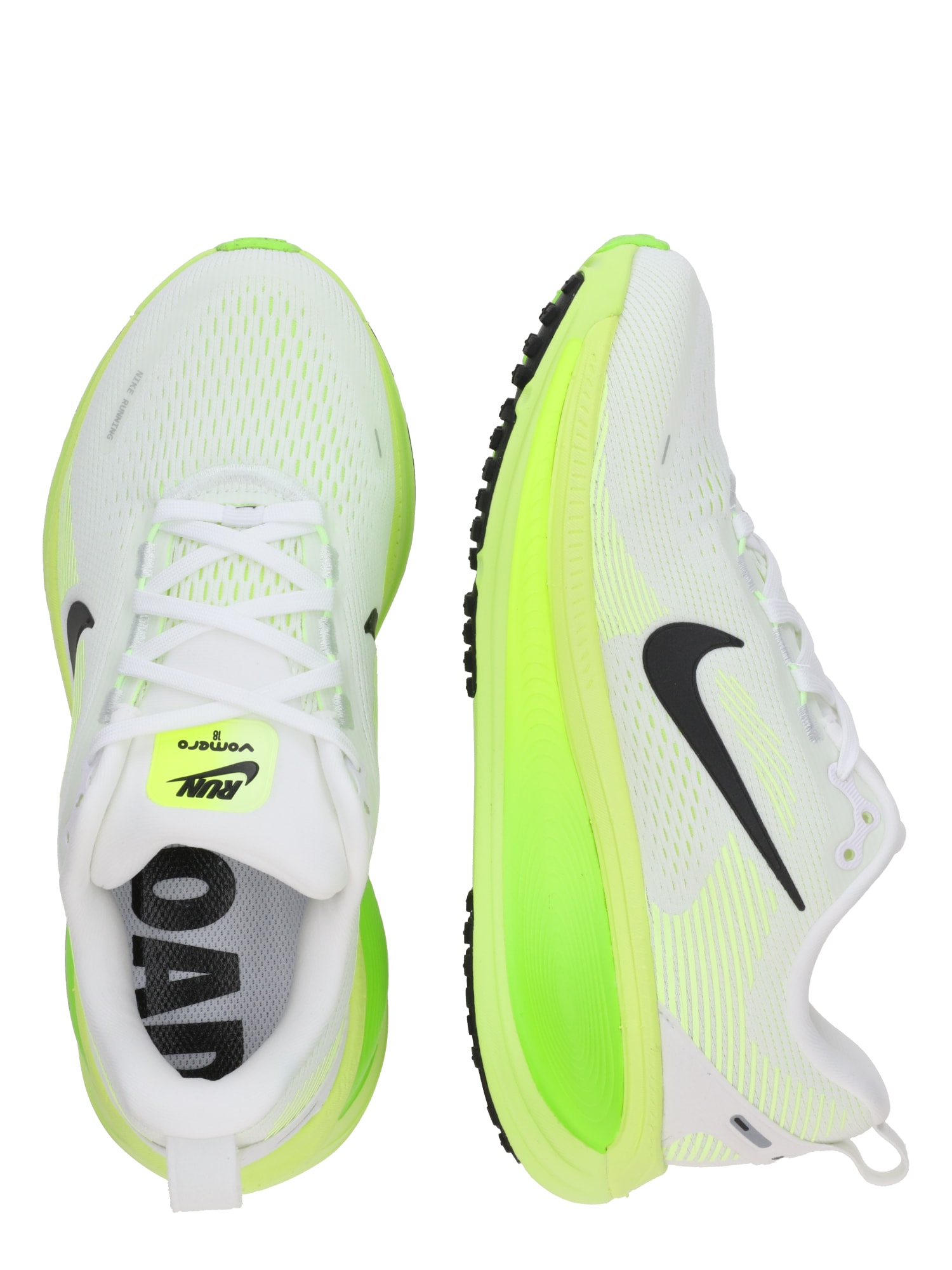 NIKE Futócipők 'VOMERO 18'  menta / fekete / fehér termék 2. képe