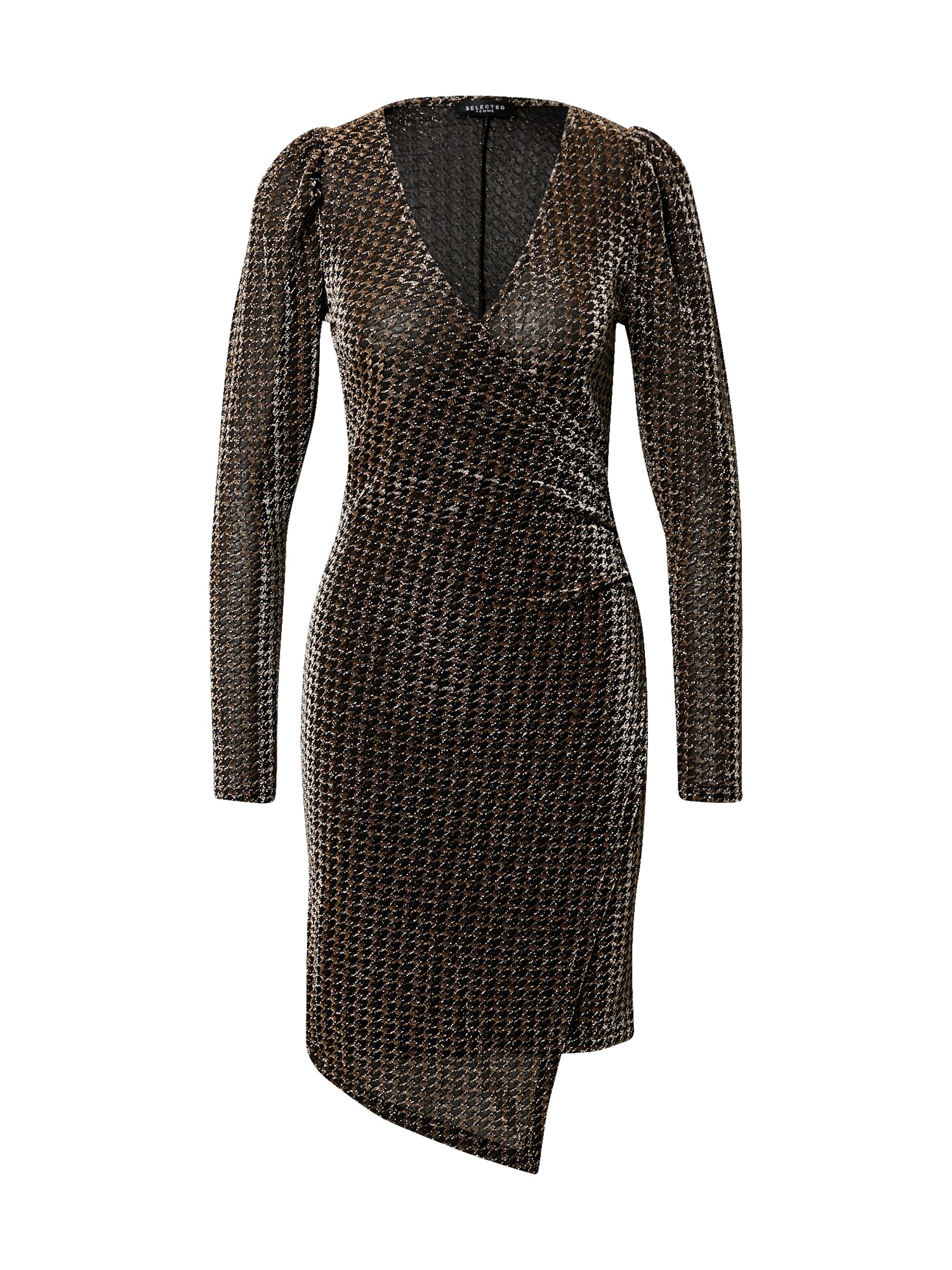 SELECTED FEMME Suknelė 'Petra'  bronzinė / juoda