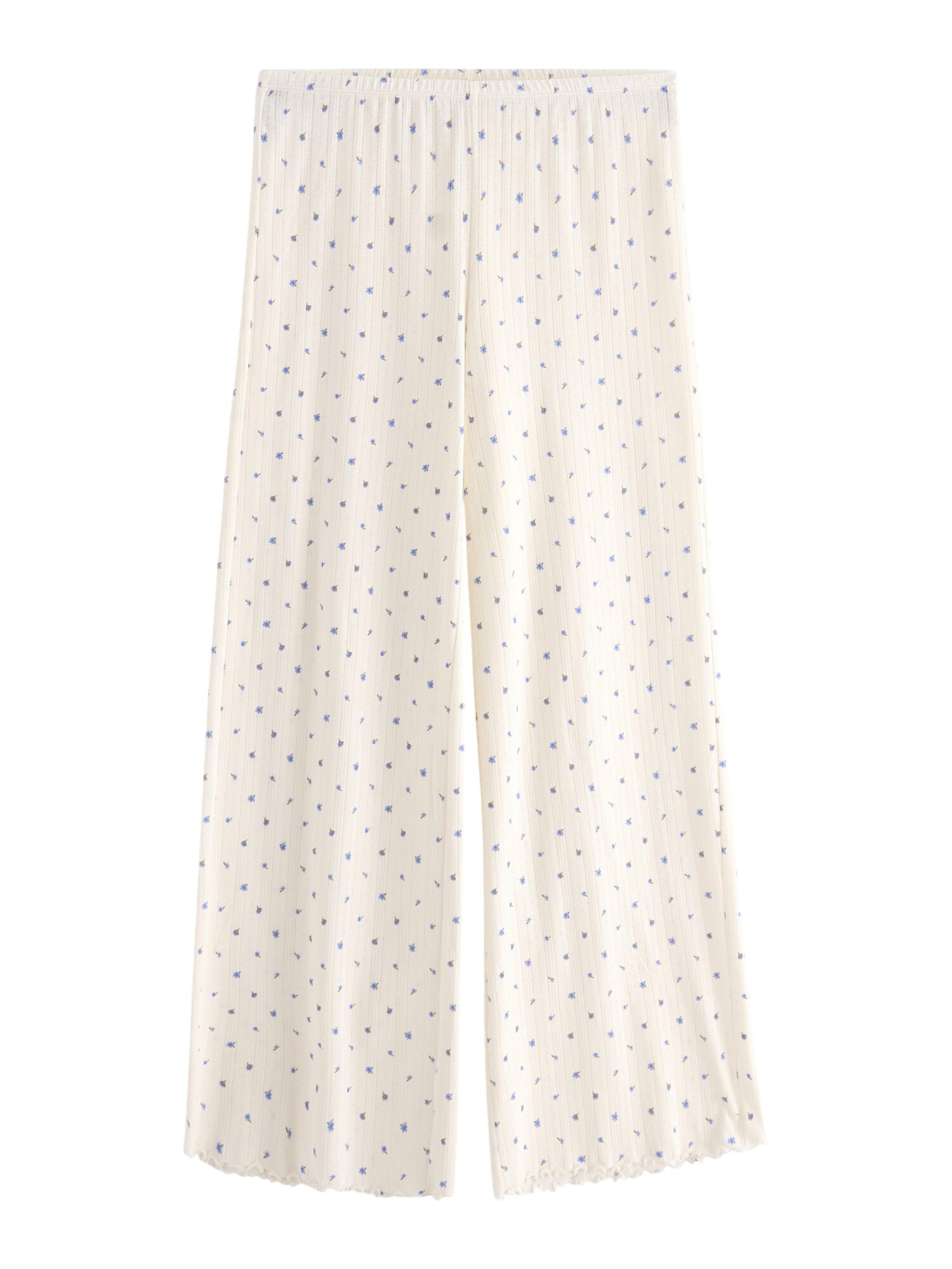 Lindex Pantaloni de pijama  albastru / alb murdar