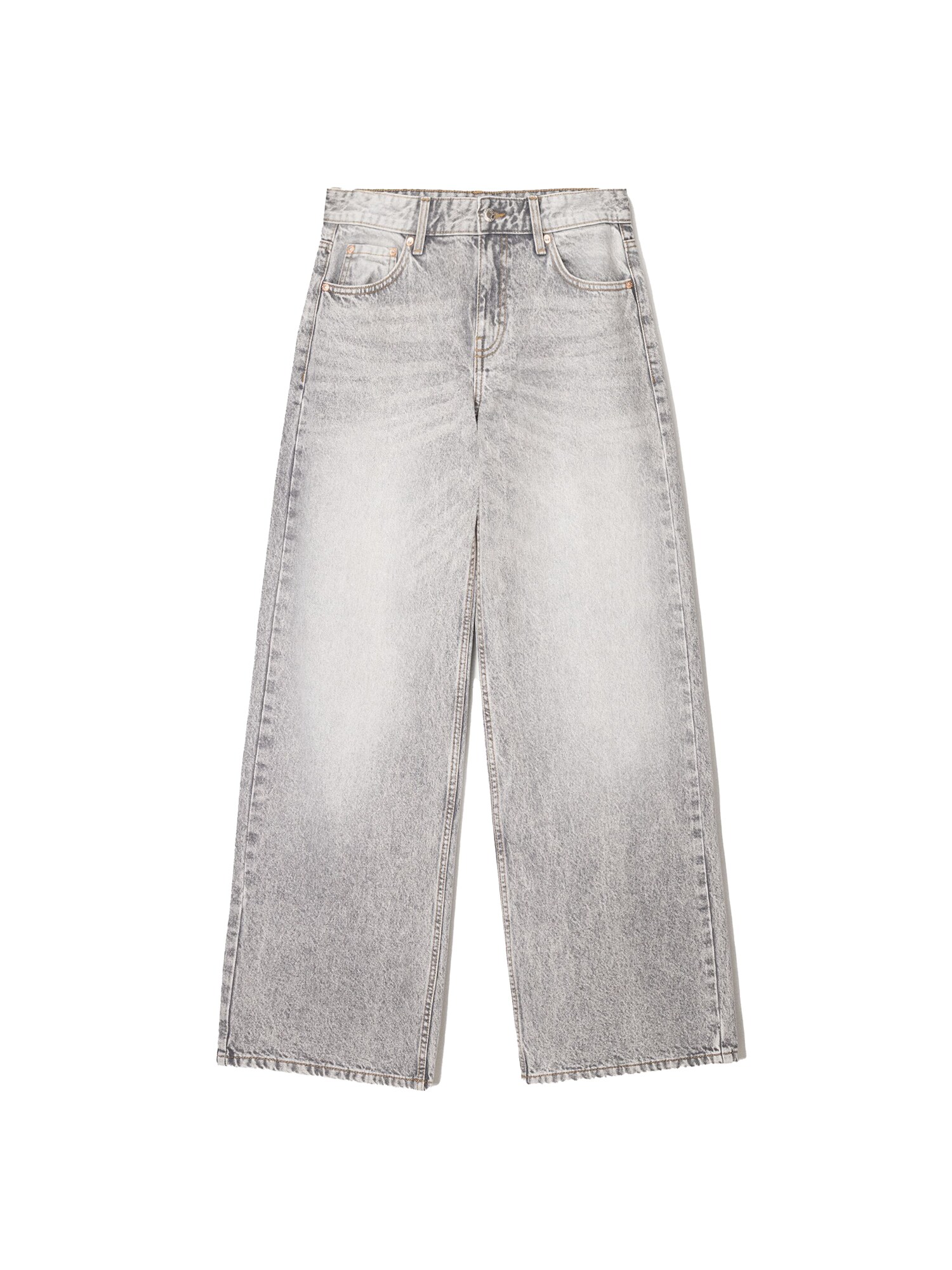 Bershka Jeans  gri deschis