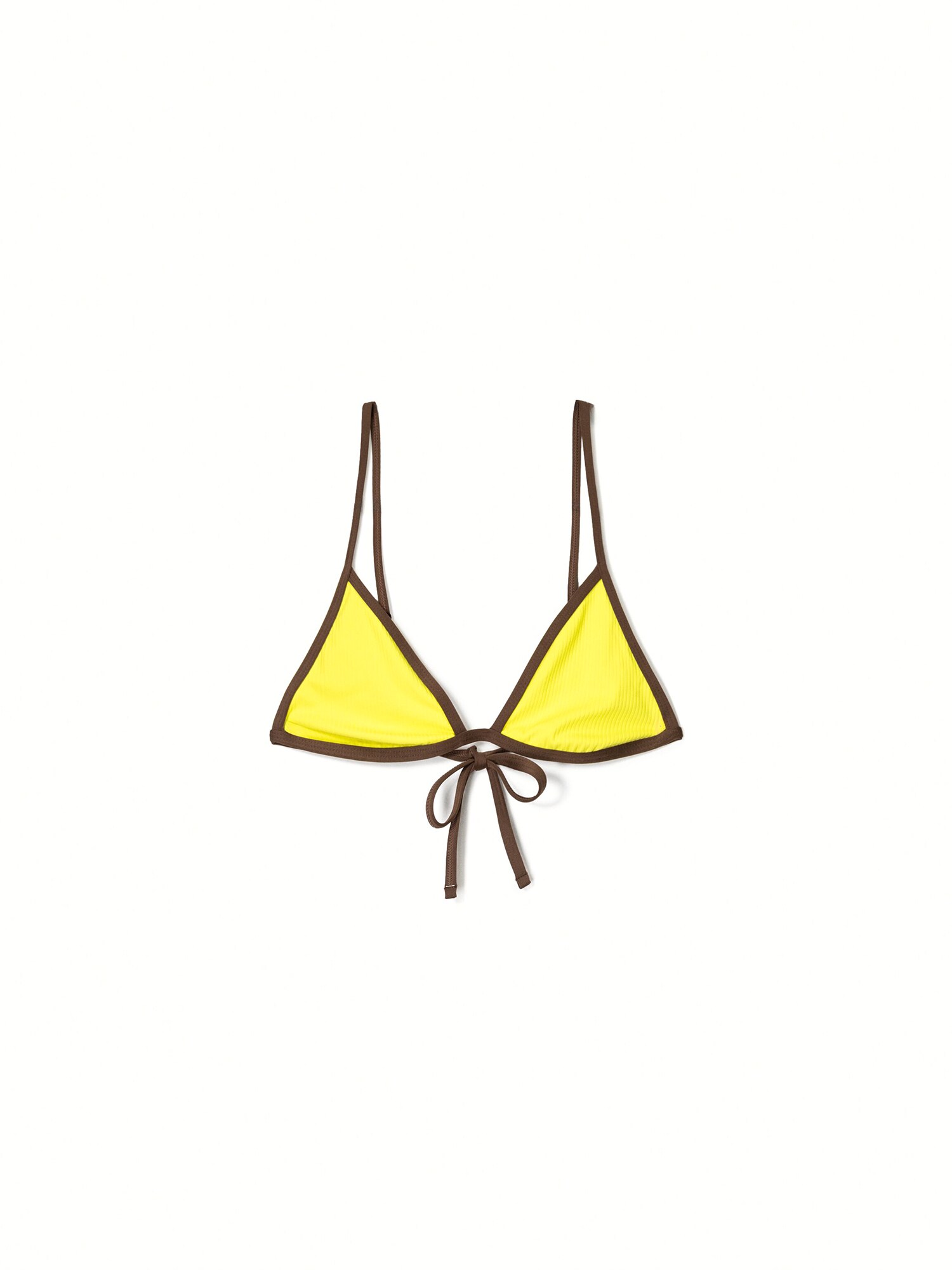 Bershka Sutien costum de baie  maro / galben