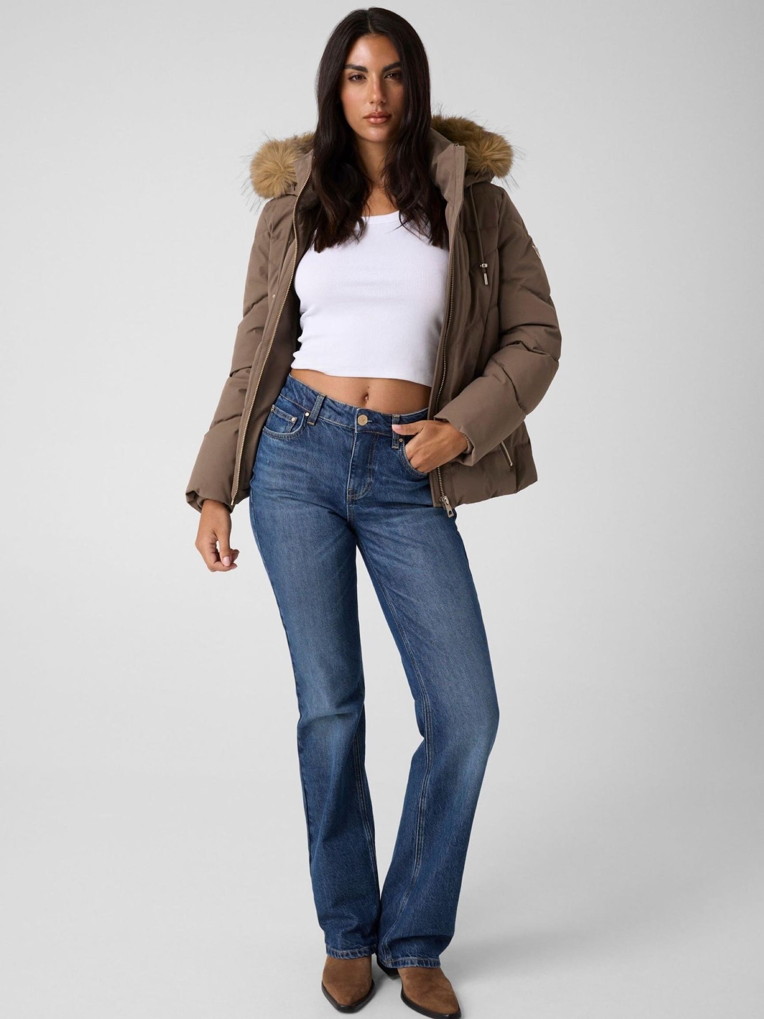 GUESS Chaqueta de invierno 'W6BL58W4197' marrón – imagen 2