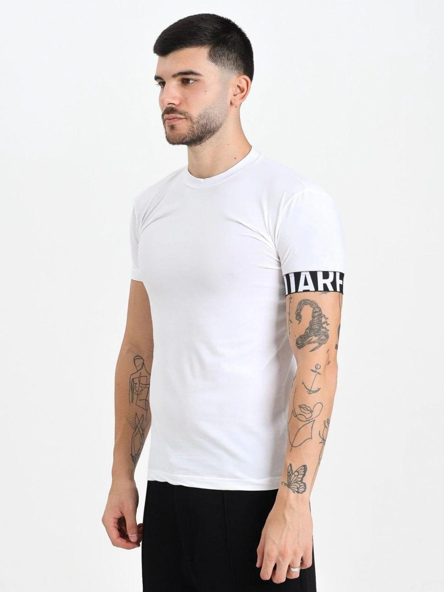 DSQUARED2 Camiseta  negro / offwhite