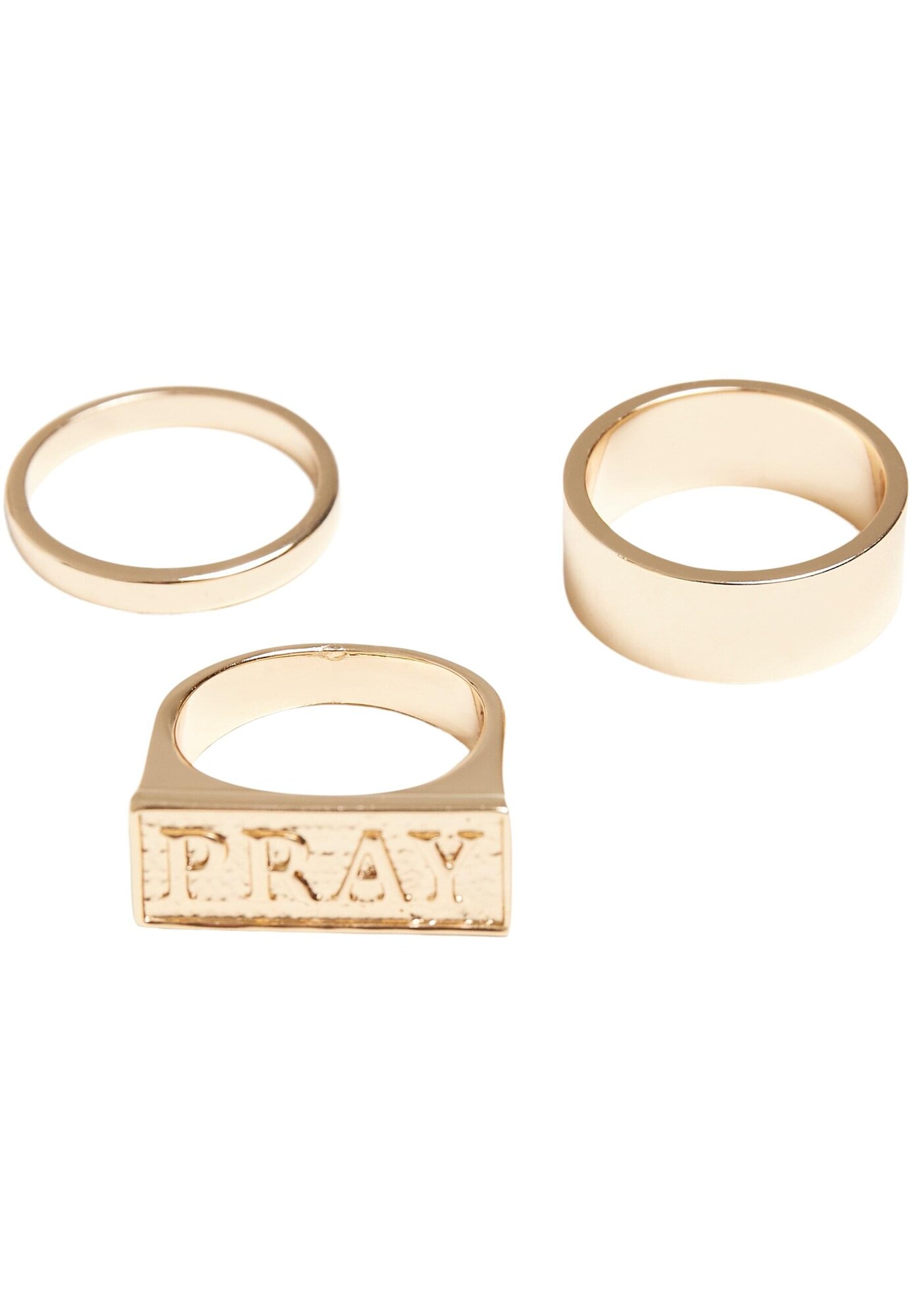 Mister Tee Prsteň 'Pray' zlatá