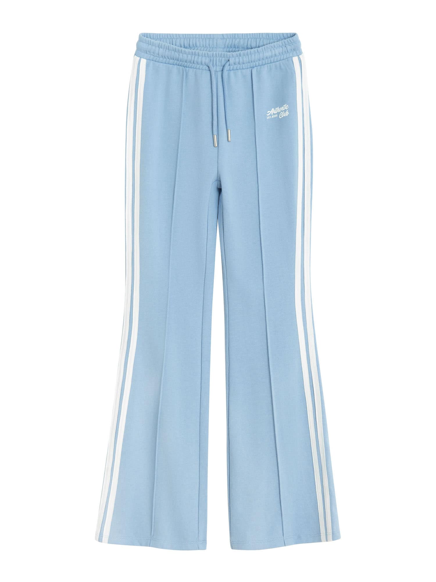 Cool Club Pantaloni sport albastru deschis / alb