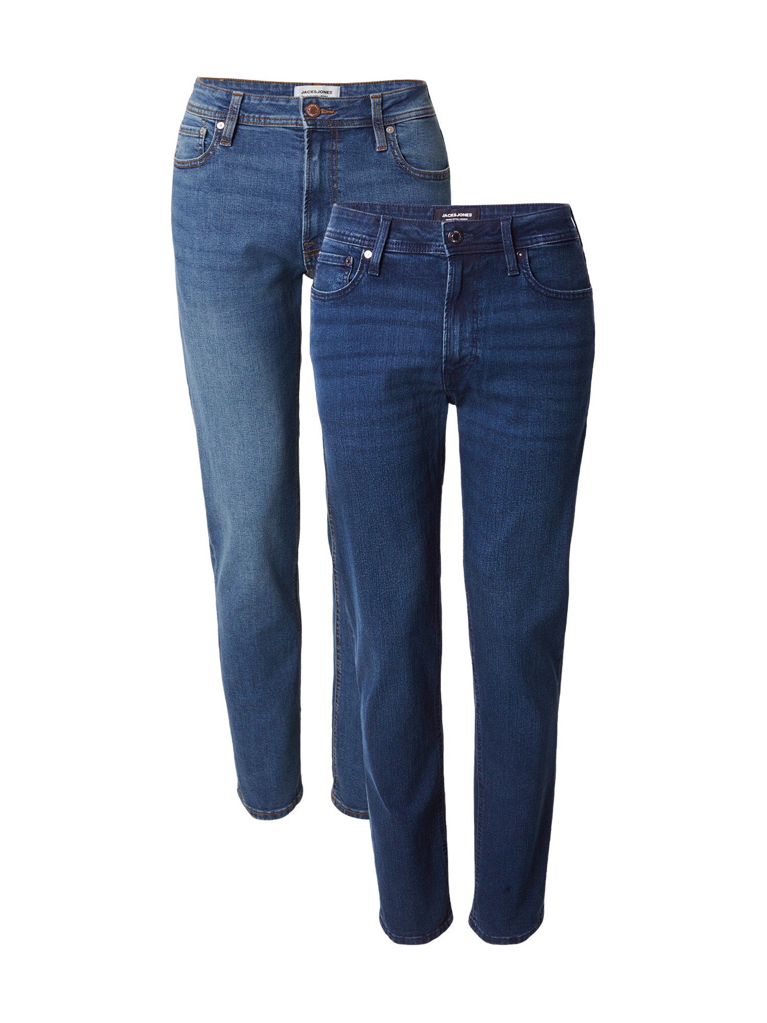 JACK & JONES Džínsy 'JJICLARK JJORIGINAL'  modrá denim / tmavomodrá
