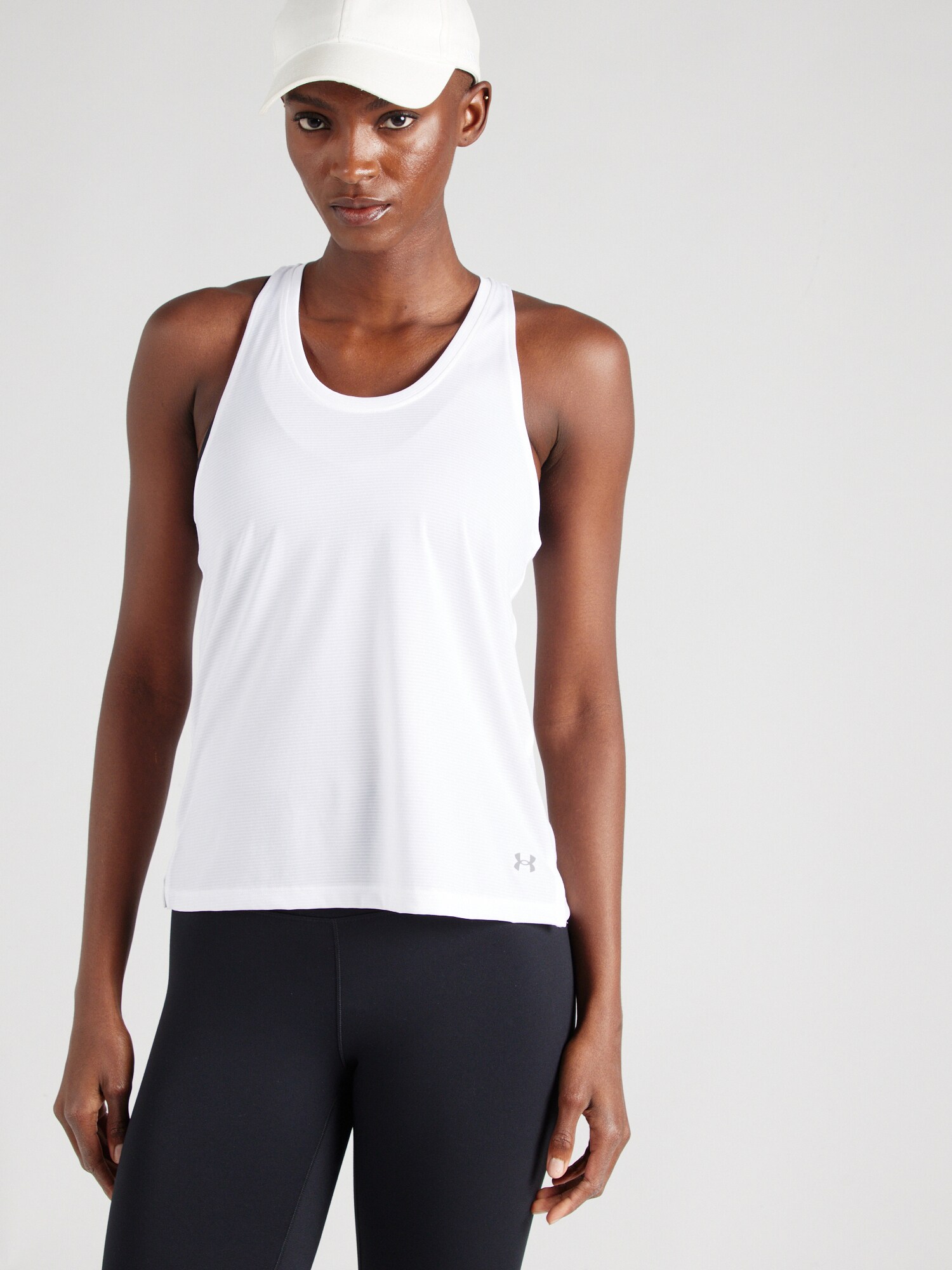 UNDER ARMOUR Sport top 'Streaker'  ezüst / fehér termék 2. képe