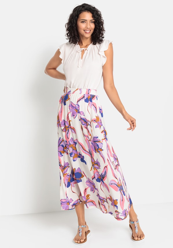 LASCANA, Szoknyák, bézs, 4 kép a 4 közül