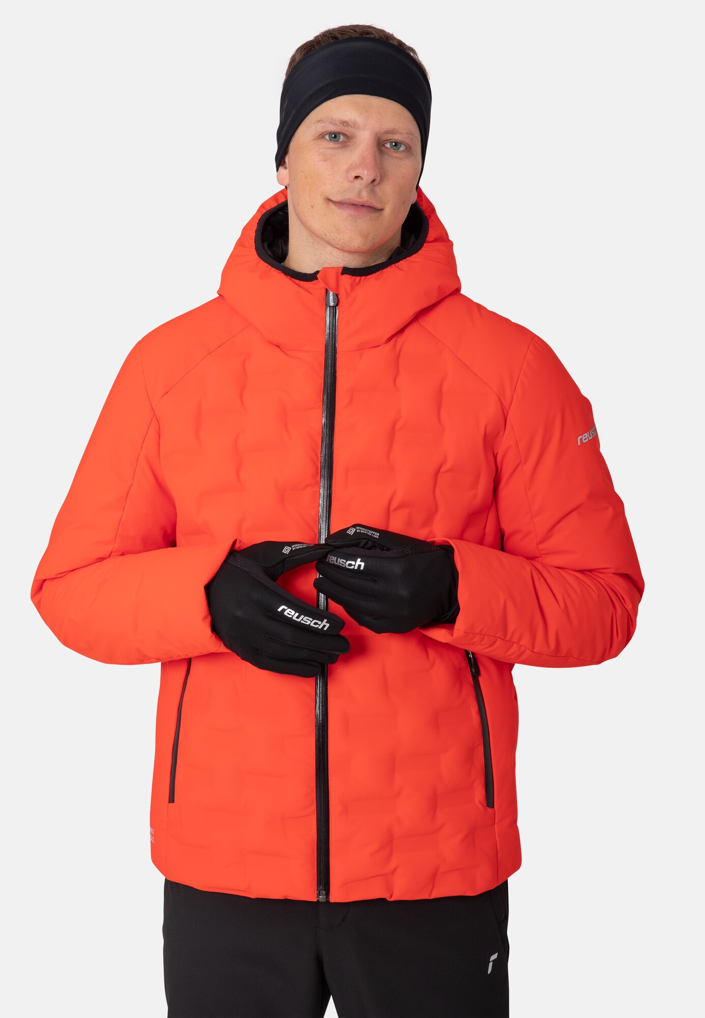 REUSCH Prstové rukavice 'Karayel Windstopper® Touch-Tec' čierna / biela (obrázok 3)