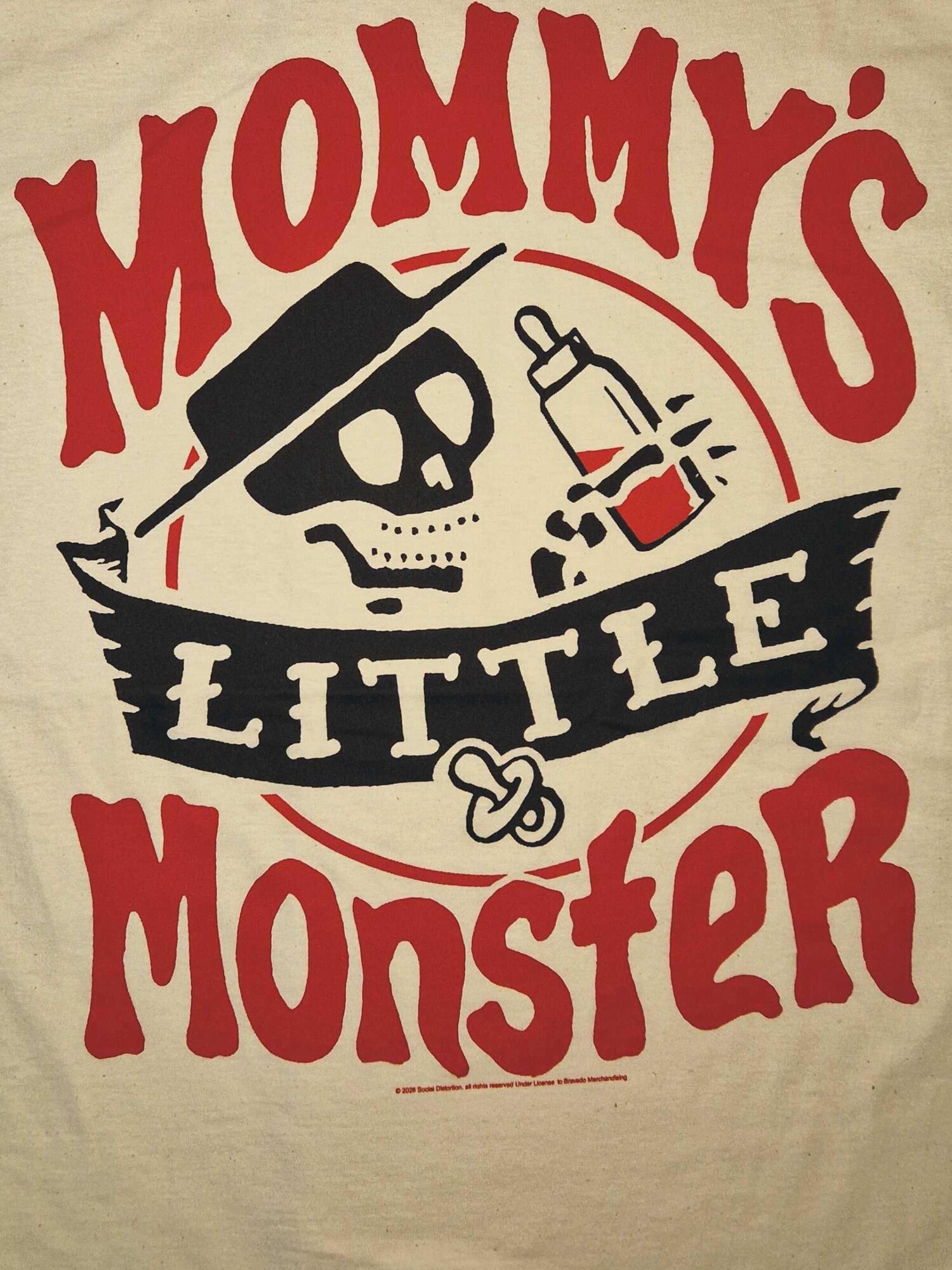 SOCIAL DISTORTION Camiseta 'Social Distortion Mommys Lil Monster T-Shirt'  blanco natural – imagen 3