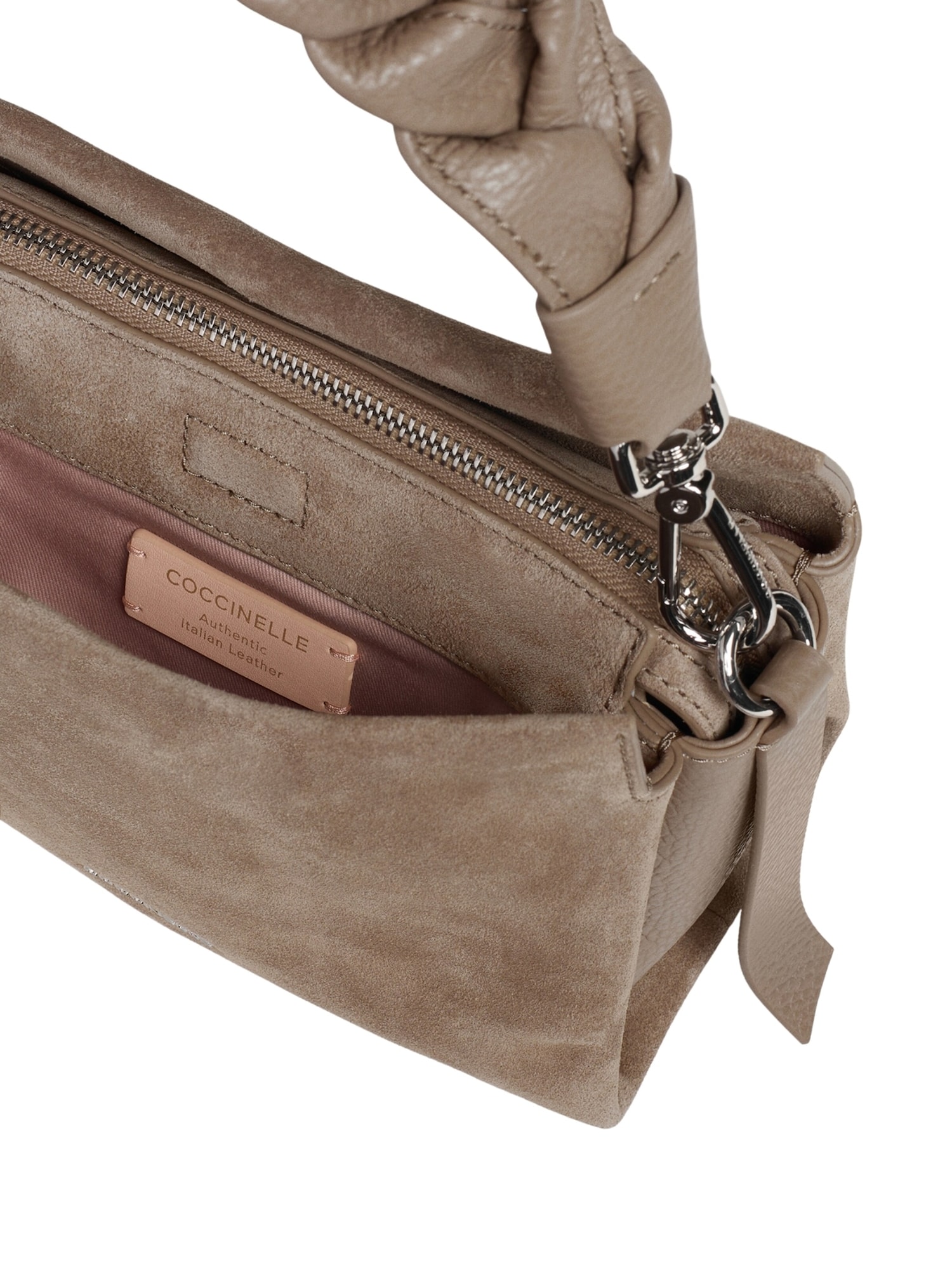 Coccinelle Bolso de mano 'Boheme Suede 200s 1' taupe – imagen 3