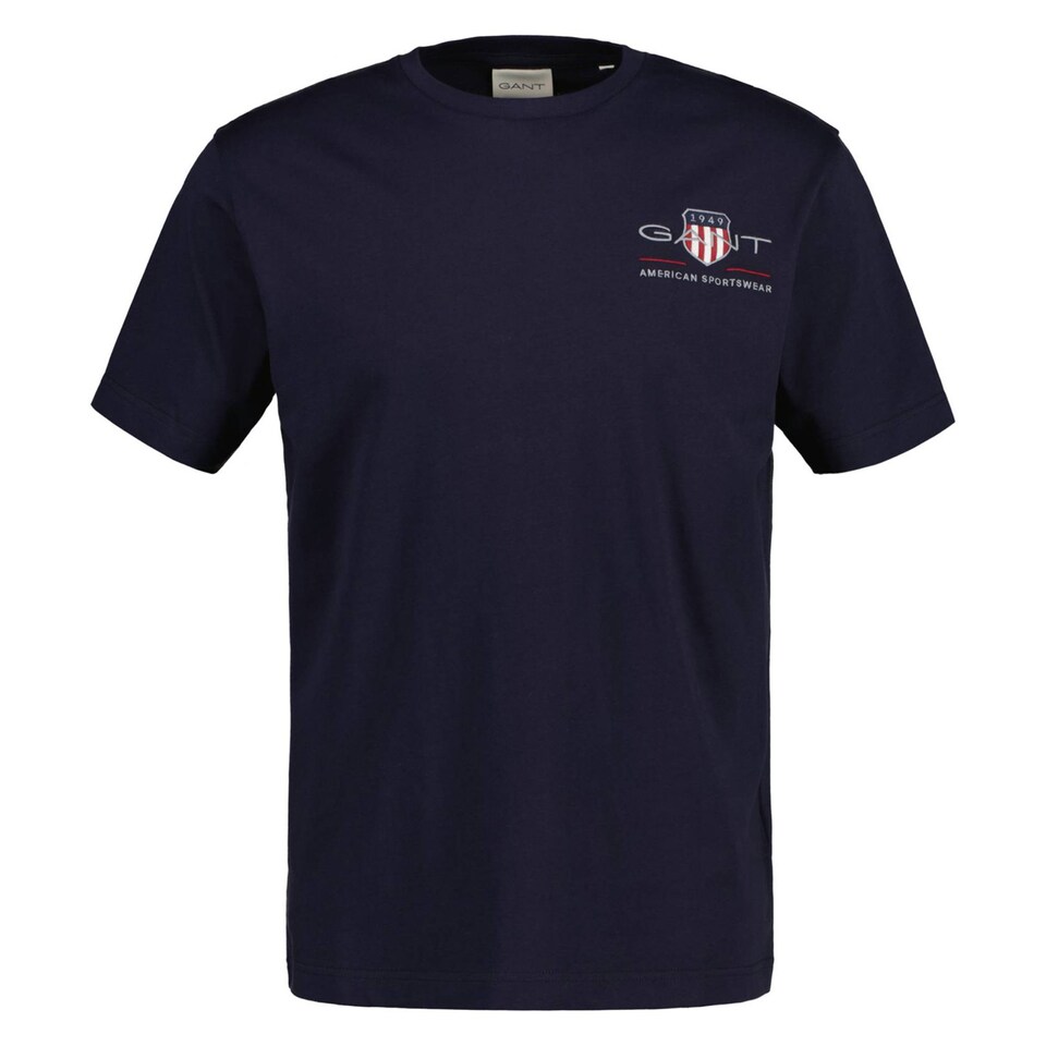 T-shirt marinblå / grå