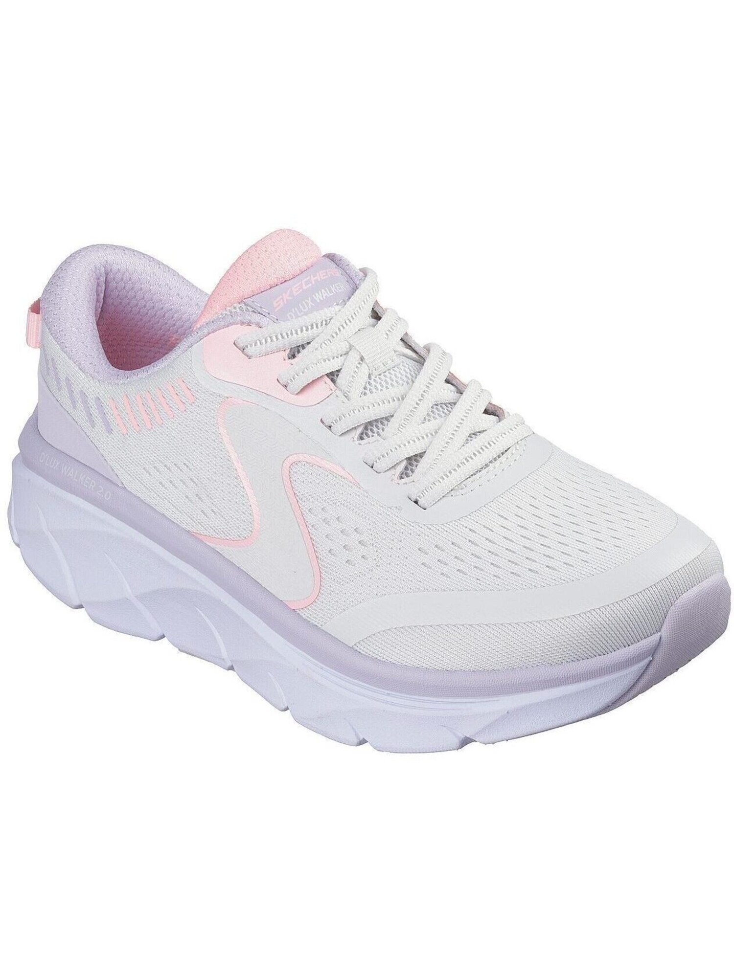 SKECHERS Zapatillas deportivas bajas 'D'lux Walker 2.0' rosa / blanco