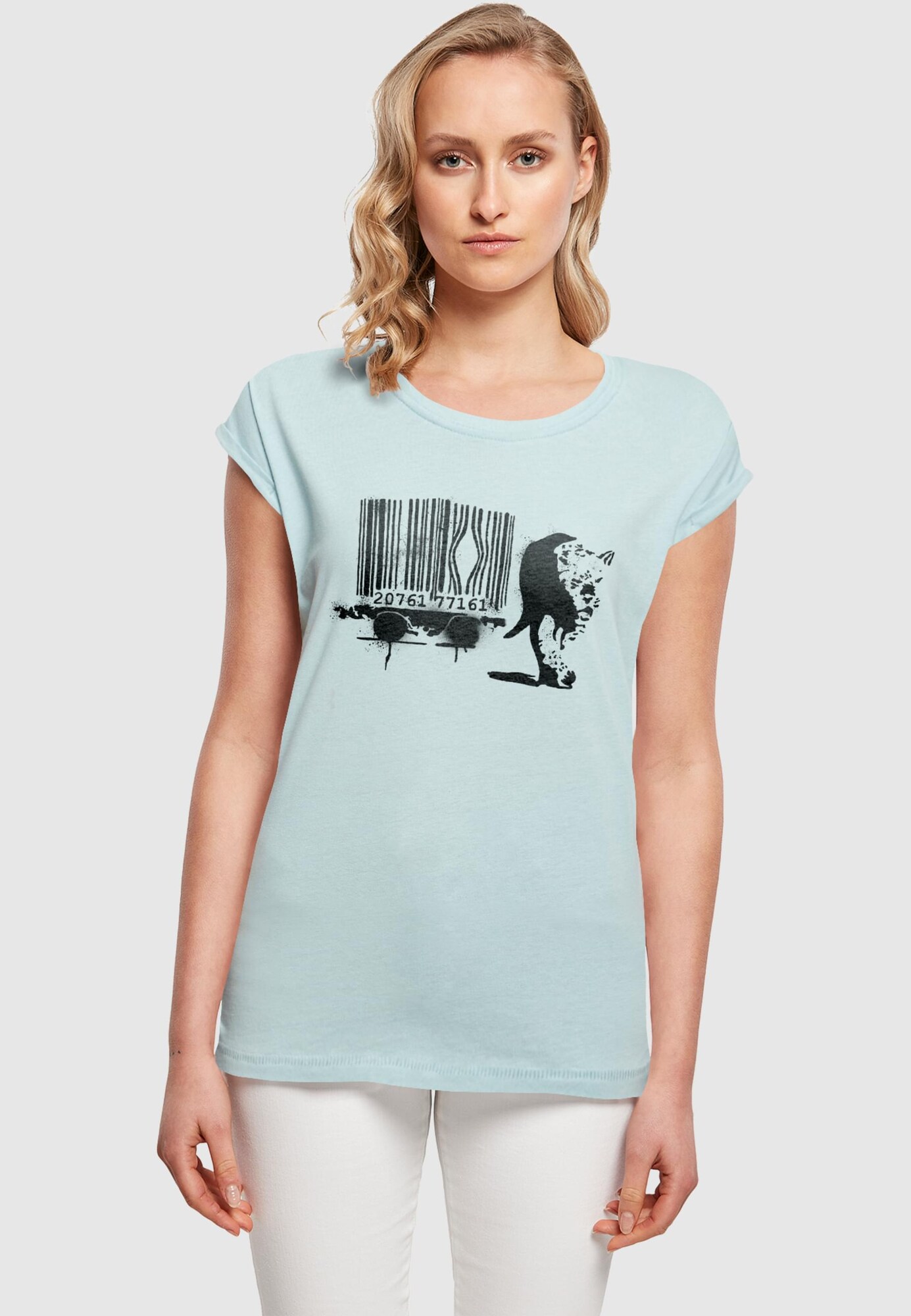 Thumbnail - Merchcode Shirt Brandalised - Barcode Leopard Circle