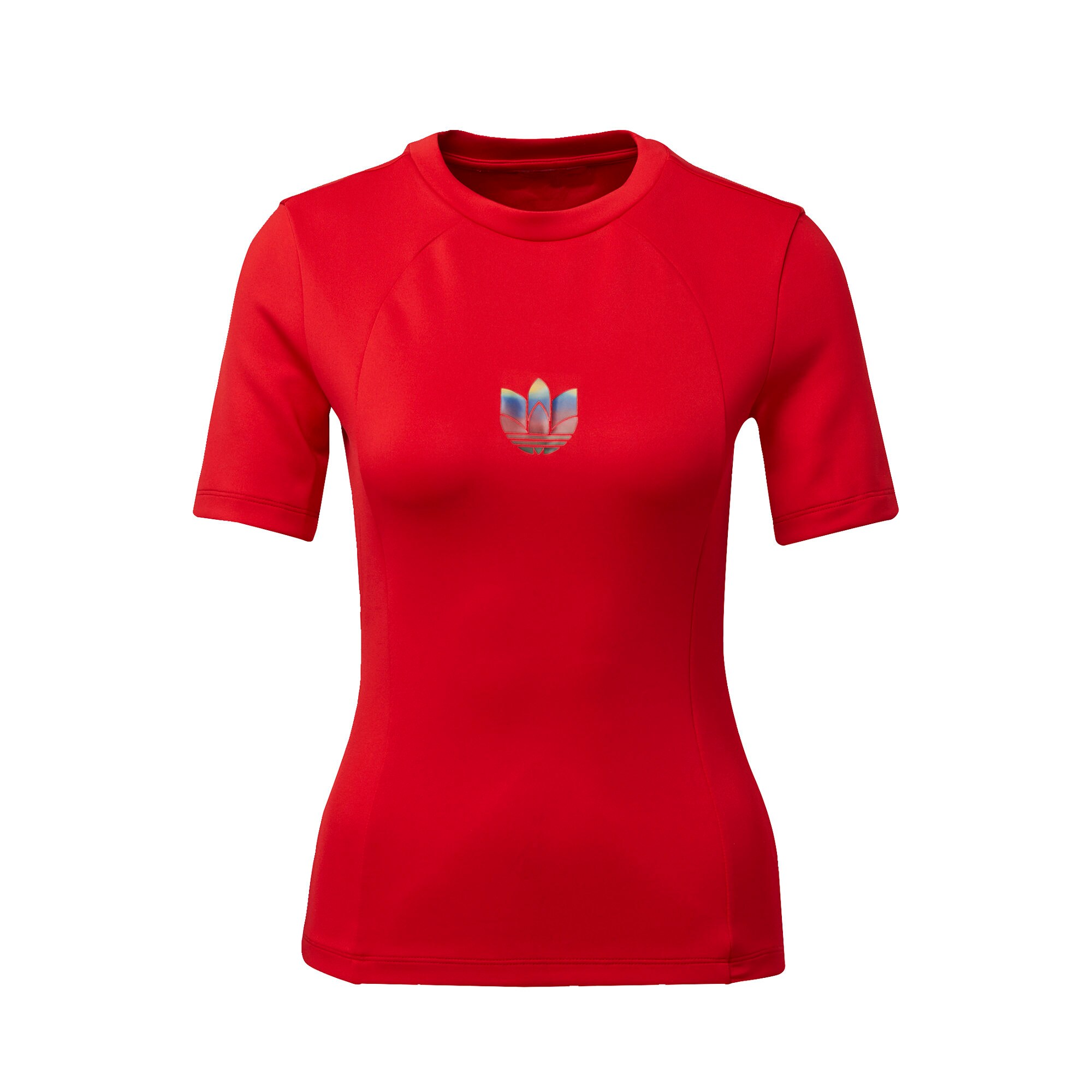 ADIDAS ORIGINALS Marškinėliai 'Adicolor'  ryškiai raudona