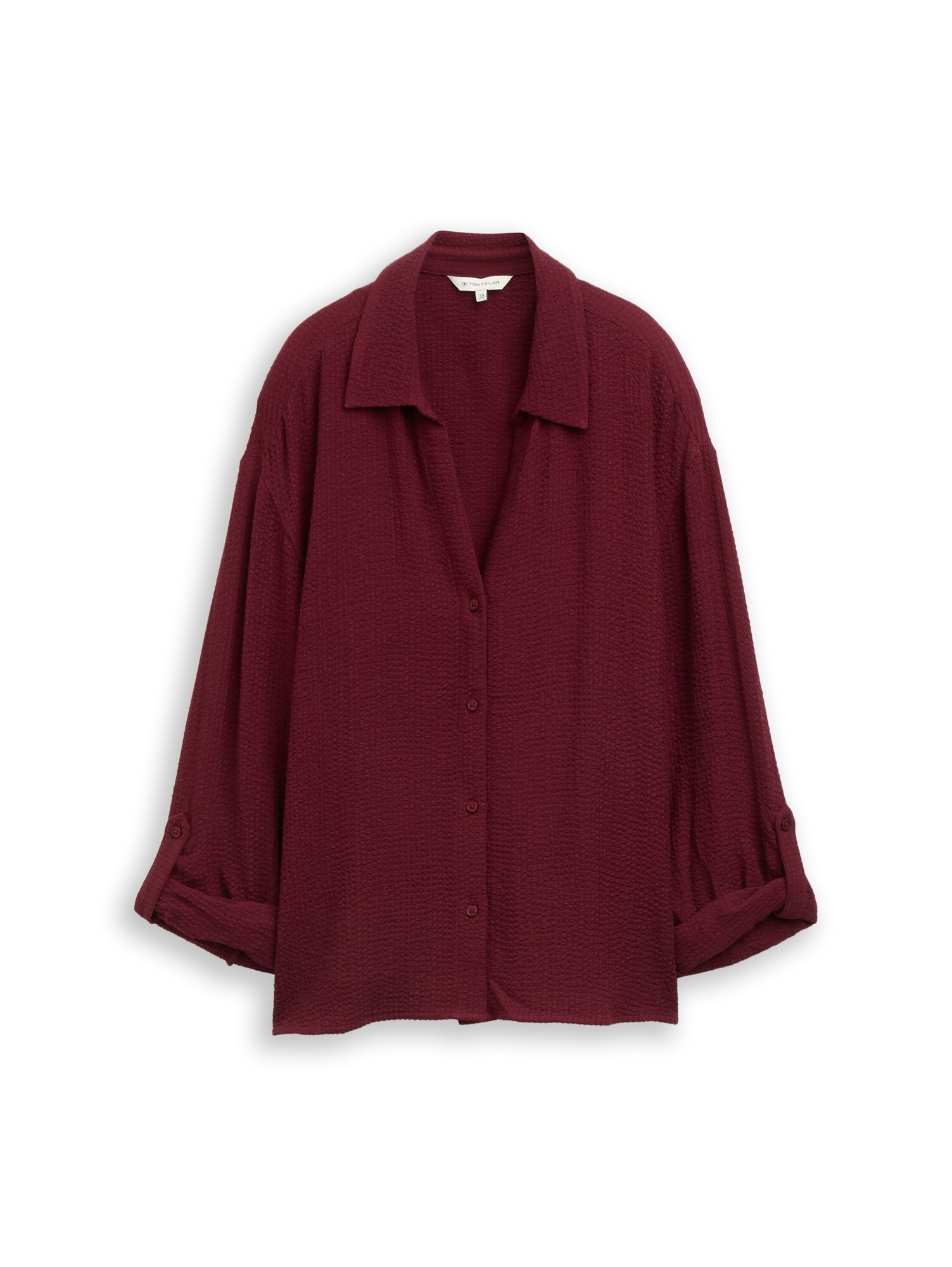 TOM TAILOR Bluză roșu bordeaux