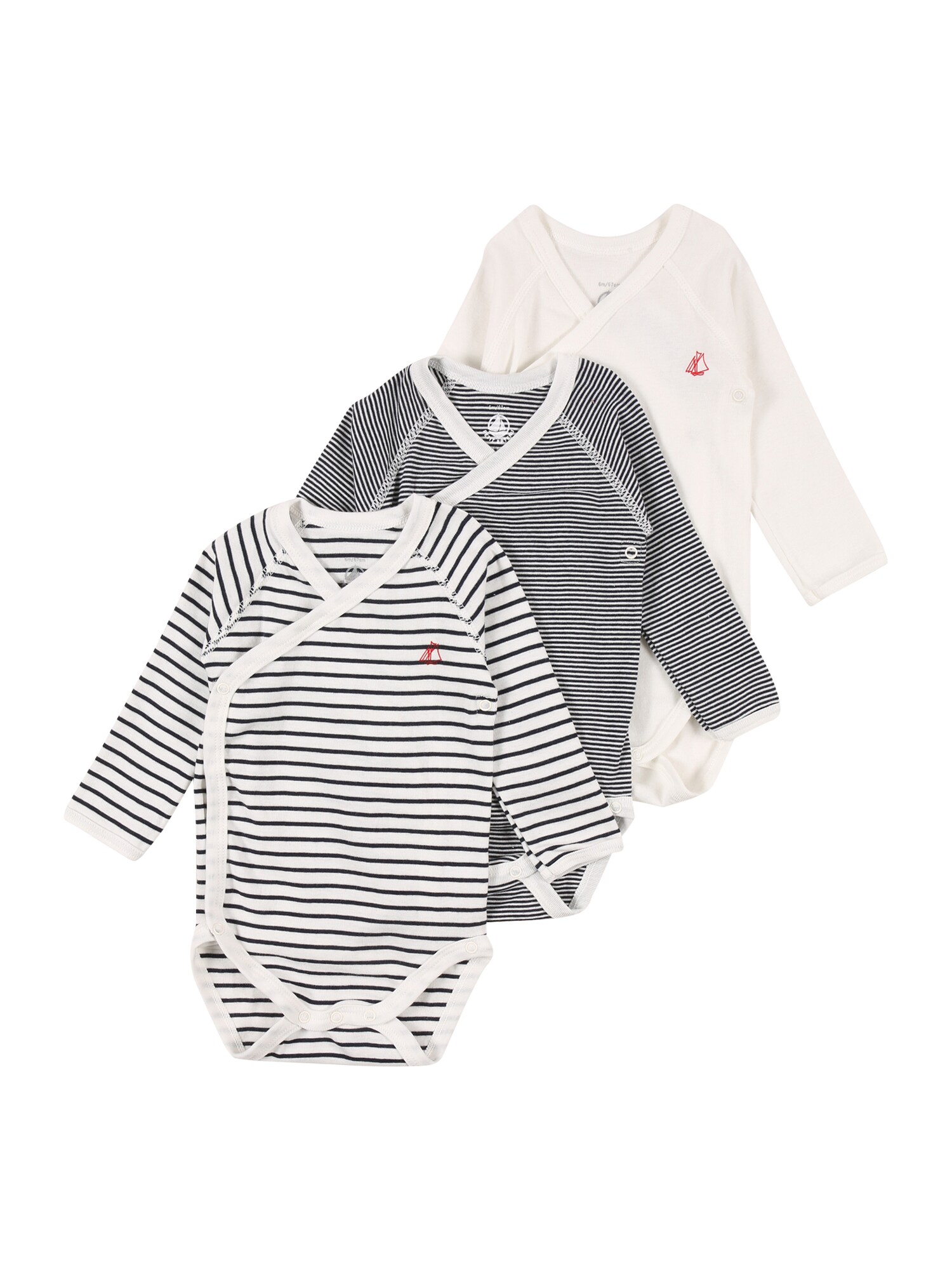 PETIT BATEAU Body  červená / čierna / biela