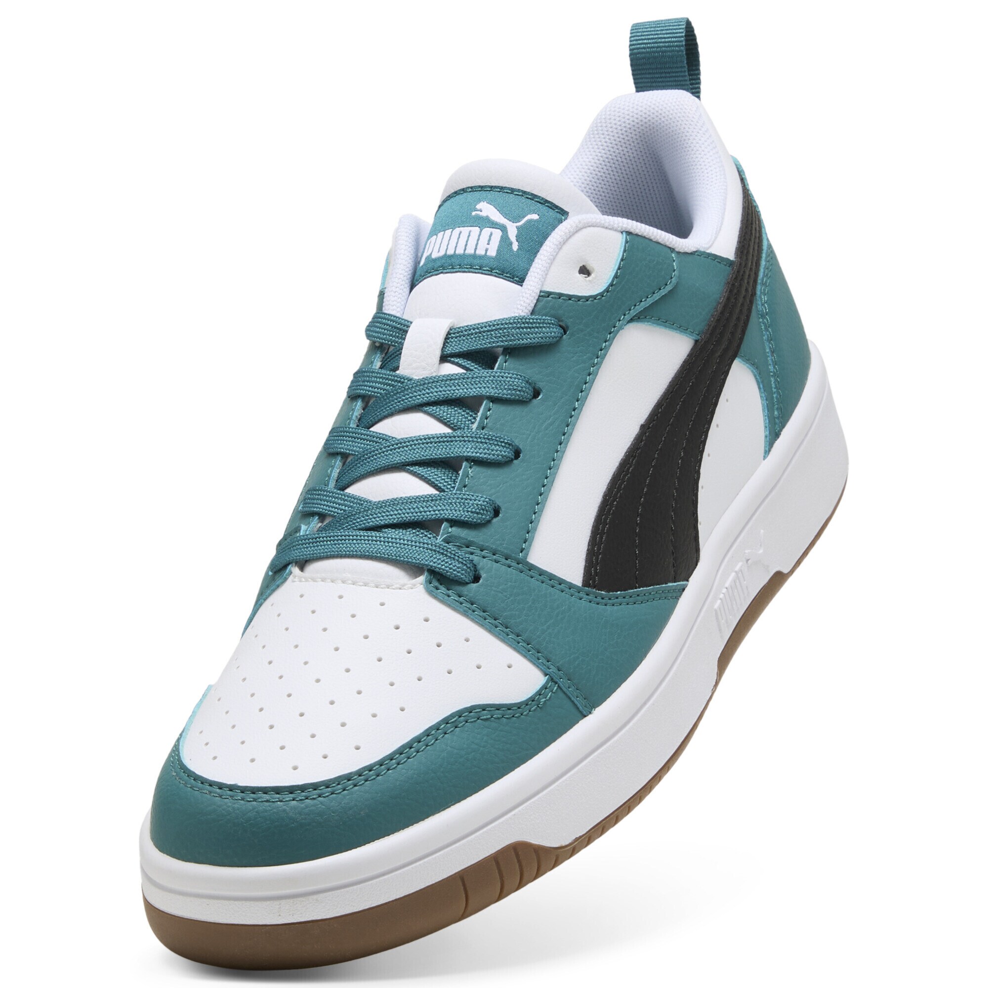 Puma Sneakers Laag 'Rebound V6' Smaragd / Zwart / Wit