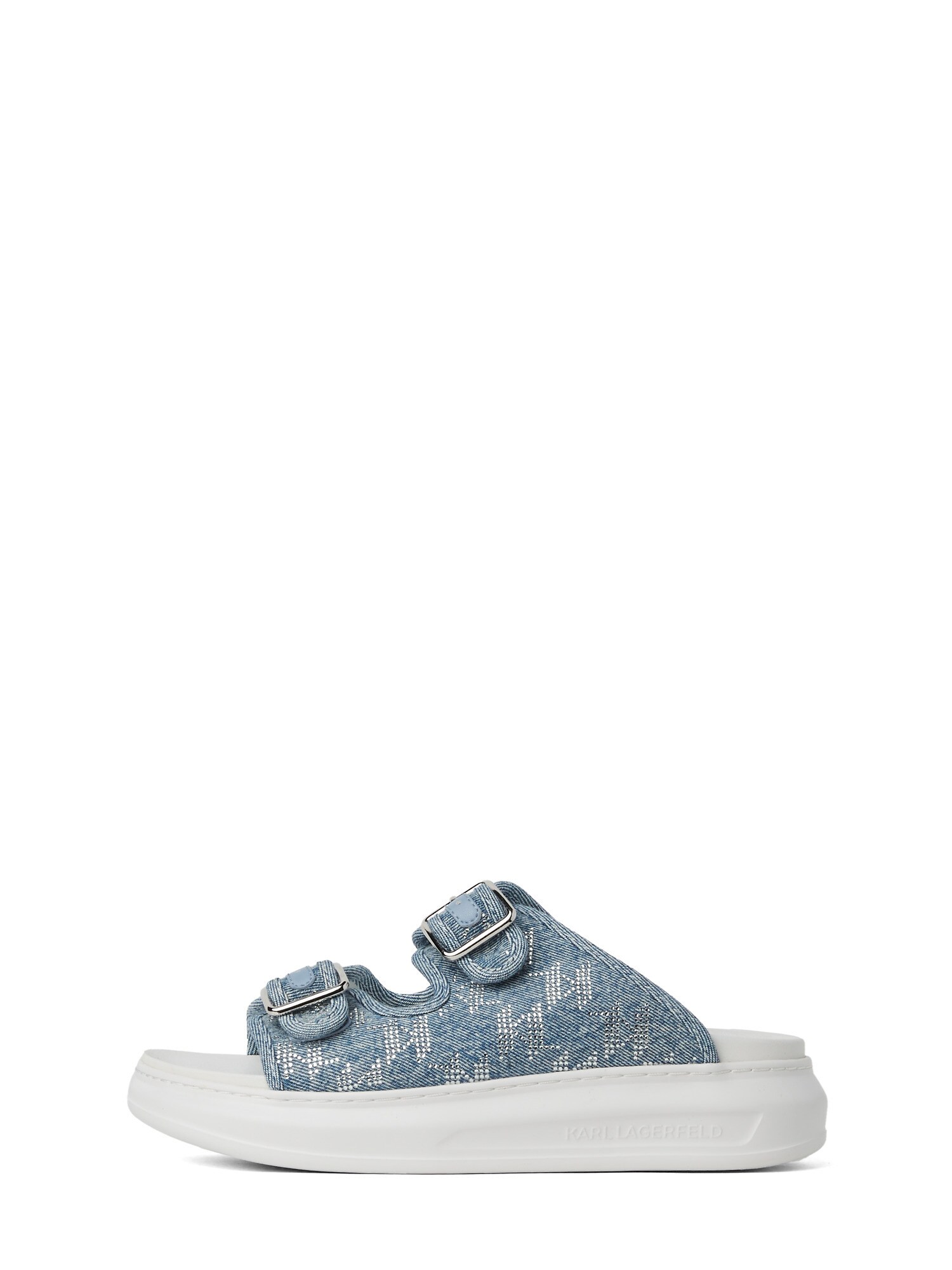 Karl Lagerfeld Papucs 'Kapri'  kék farmer / ezüst akciós termékkép 1