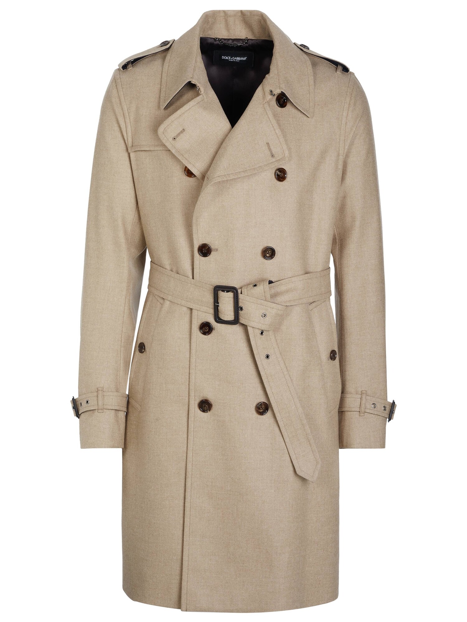 DOLCE & GABBANA Cappotto di mezza stagione beige