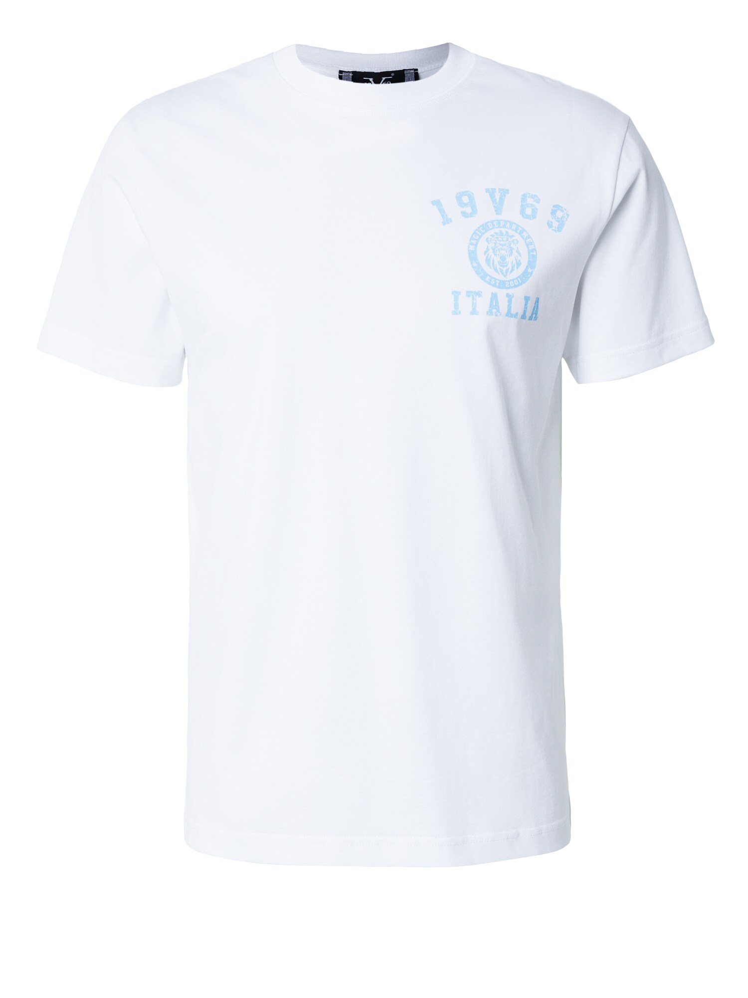 19V69 ITALIA Tricou Tarek azuriu / alb