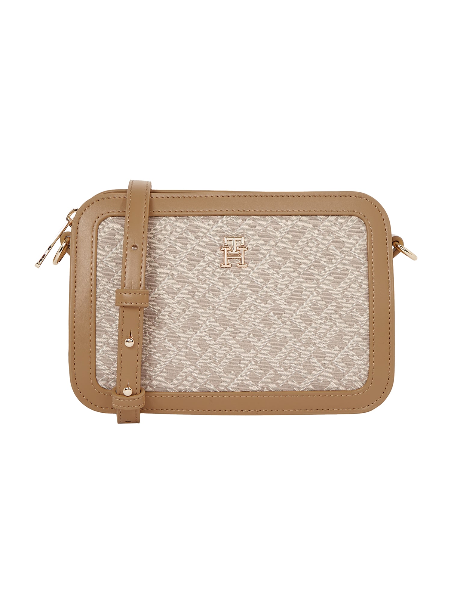 TOMMY HILFIGER Válltáska  umbra / brokát / cappuccinobarna akciós termékkép 1