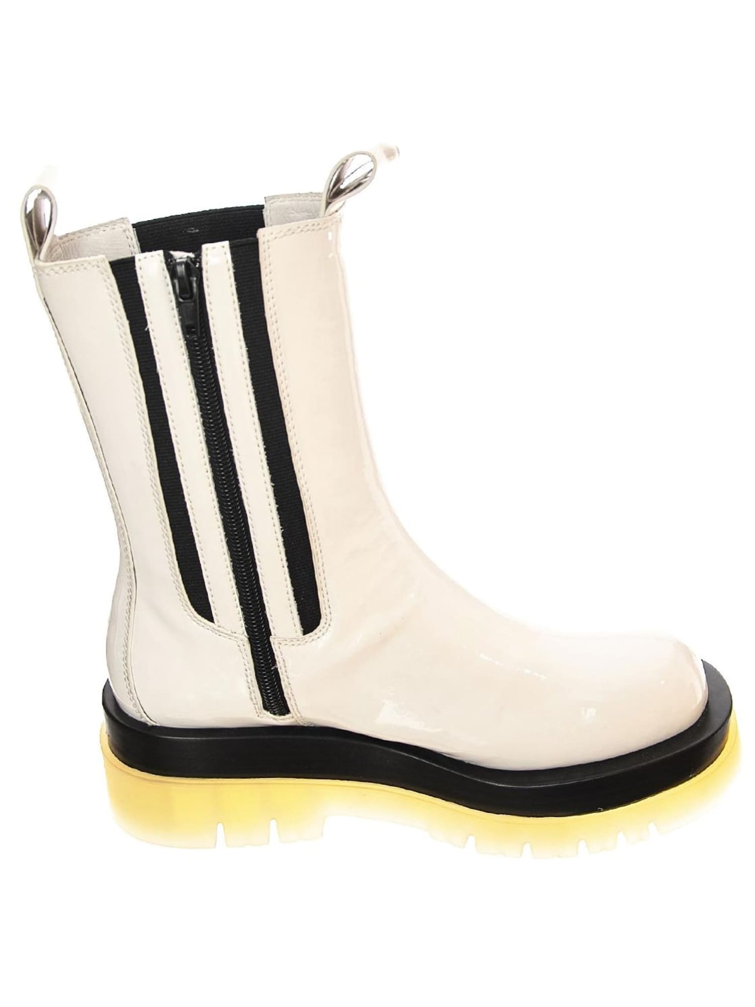 Jeffrey Campbell Laarzen 'Tanked-Cb' wit