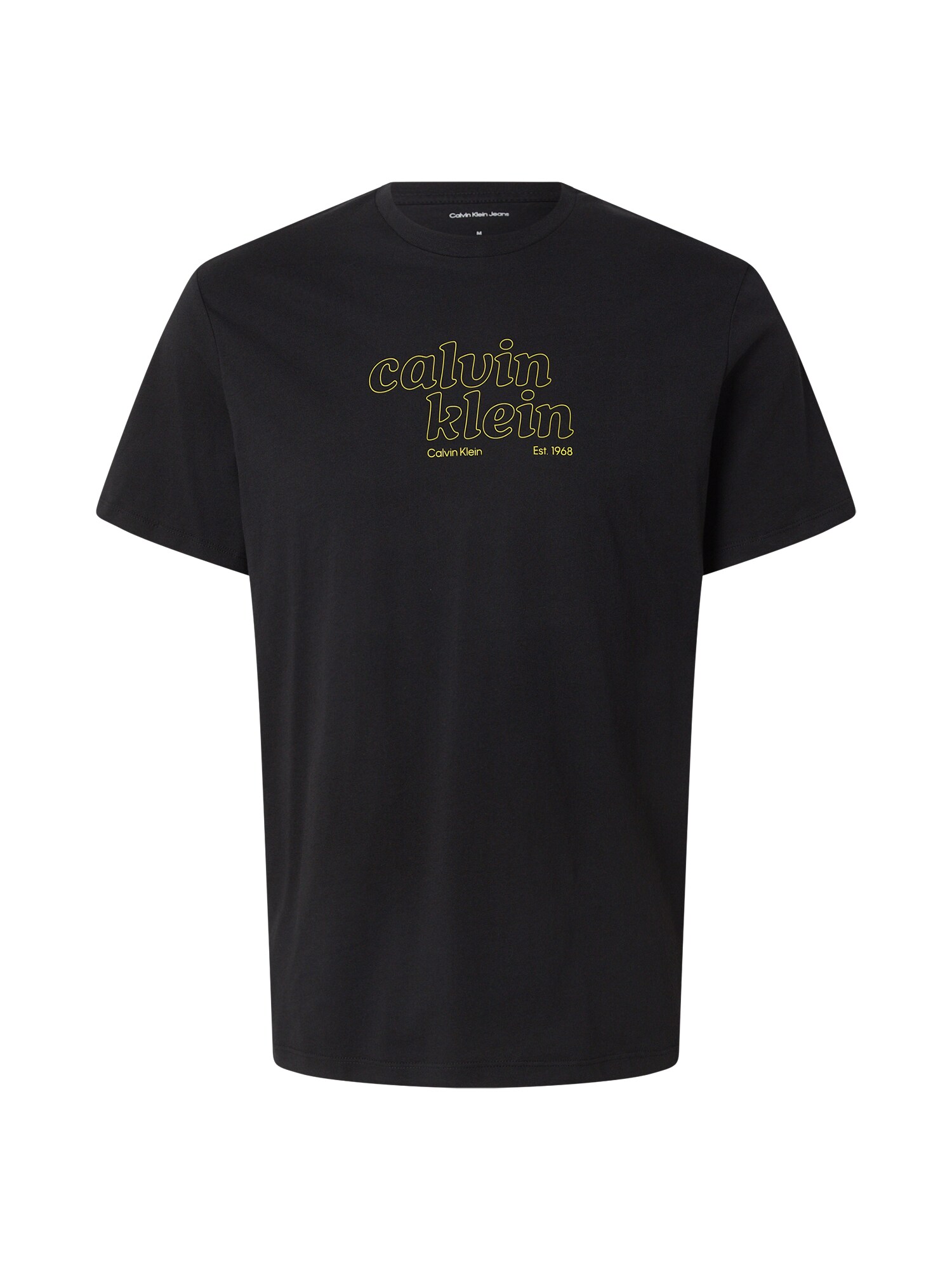 Calvin Klein Jeans Tricou  galben / negru