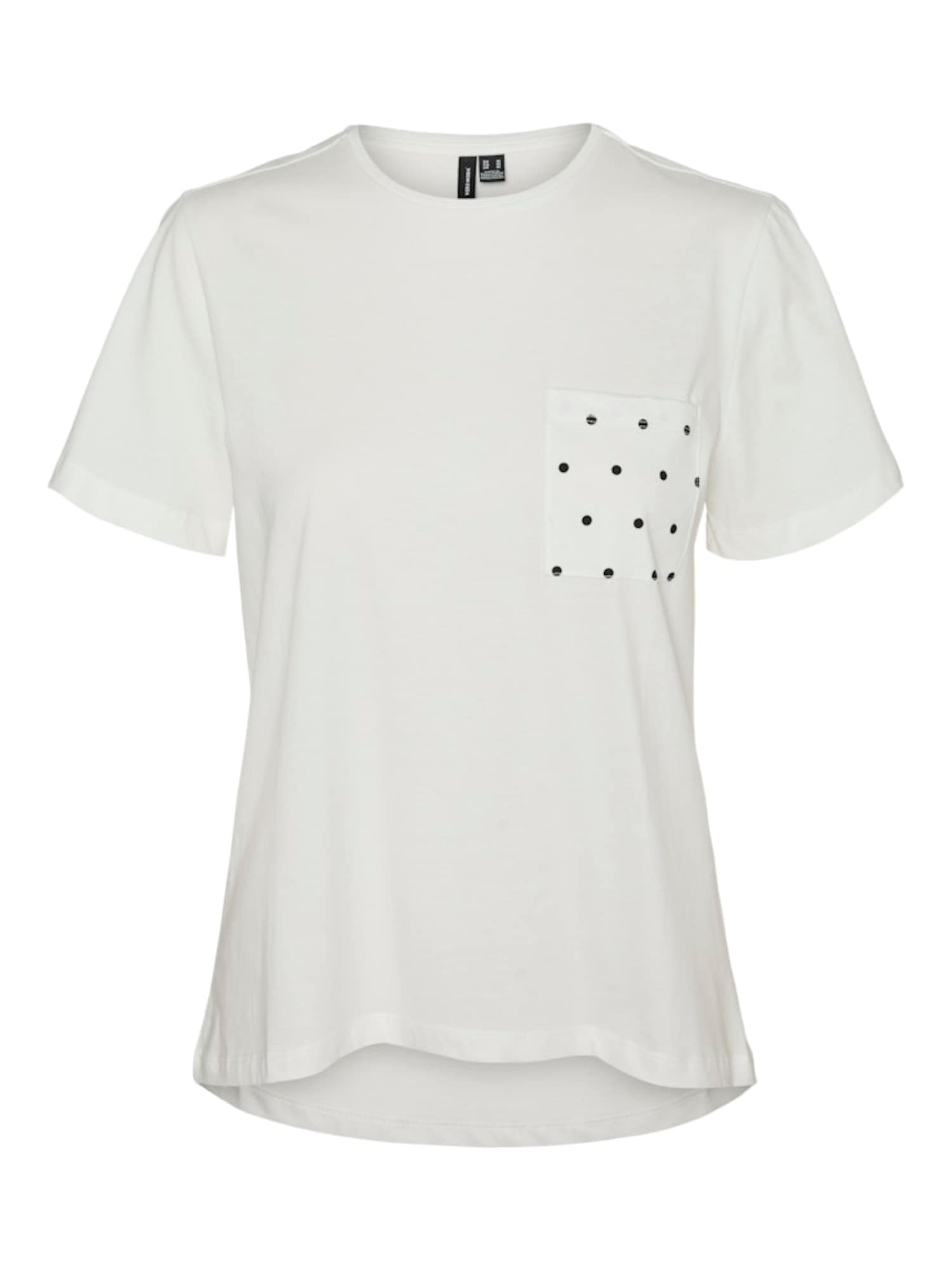 VERO MODA Tricou VMKAIA  negru / alb