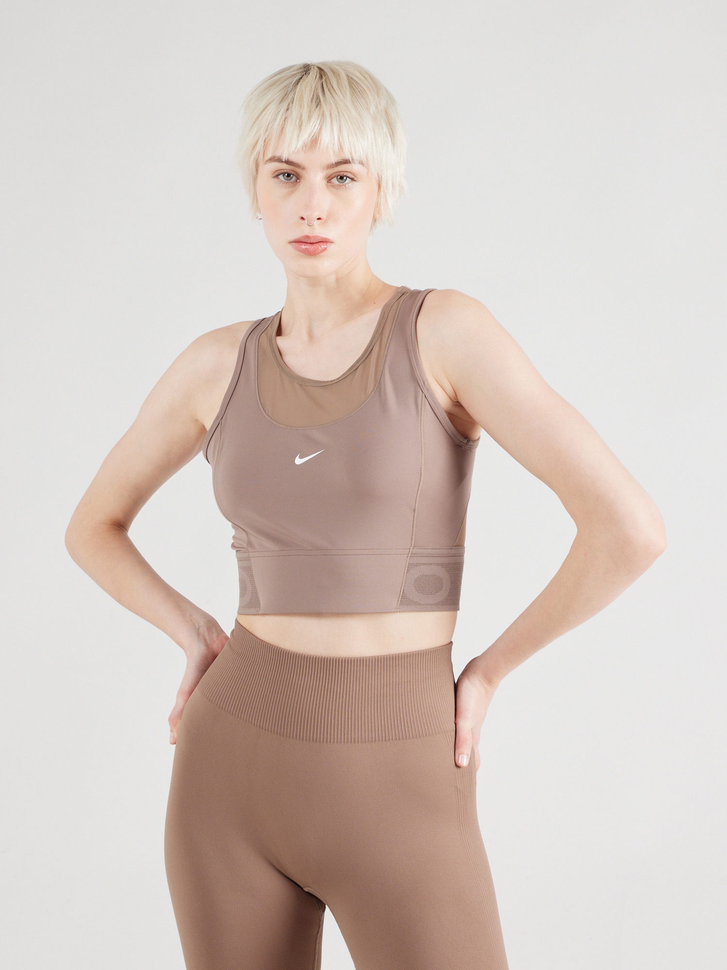 NIKE Sport top  brokát / fehér termék 2. képe