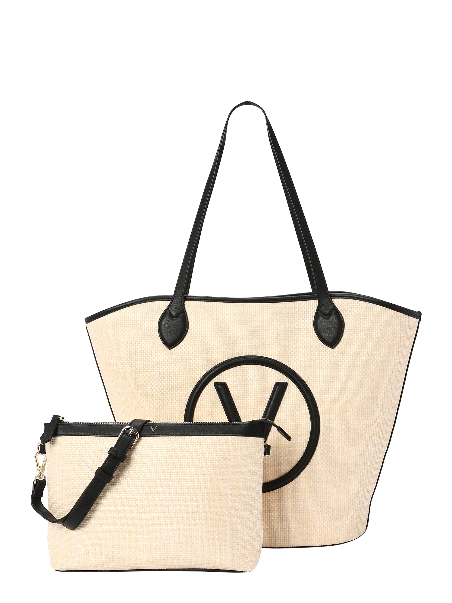 VALENTINO Pirkinių krepšys 'COVENT' smėlio spalva / juoda Išpardavimas-valentino 1