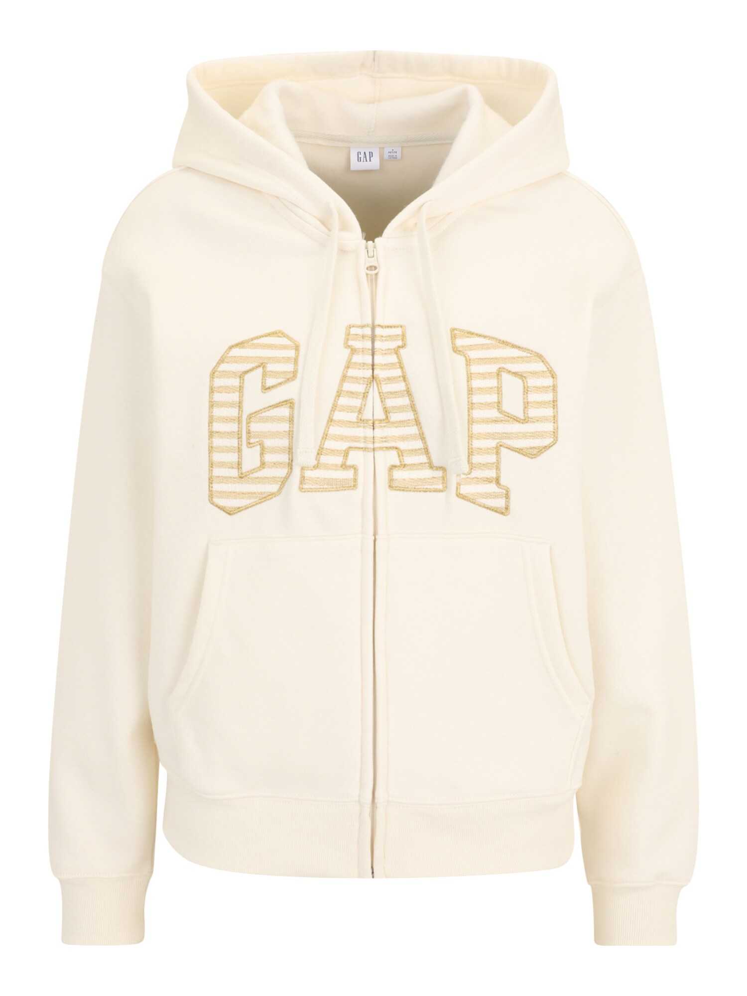 Gap Petite Hanorac HERITAGE  auriu / alb lână