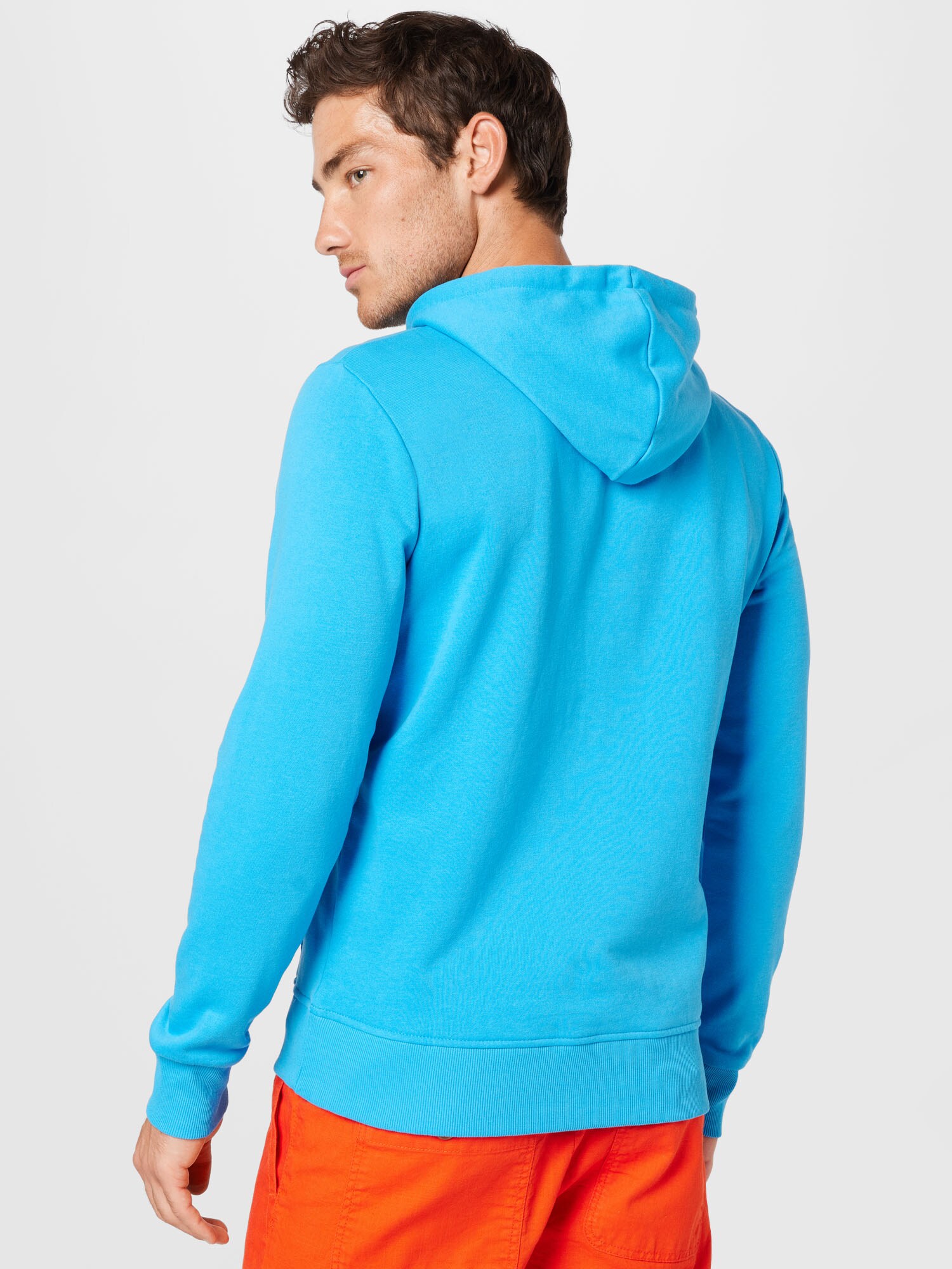JACK & JONES Mikina 'Iron' námornícka modrá / azúrová / biela (obrázok 3)