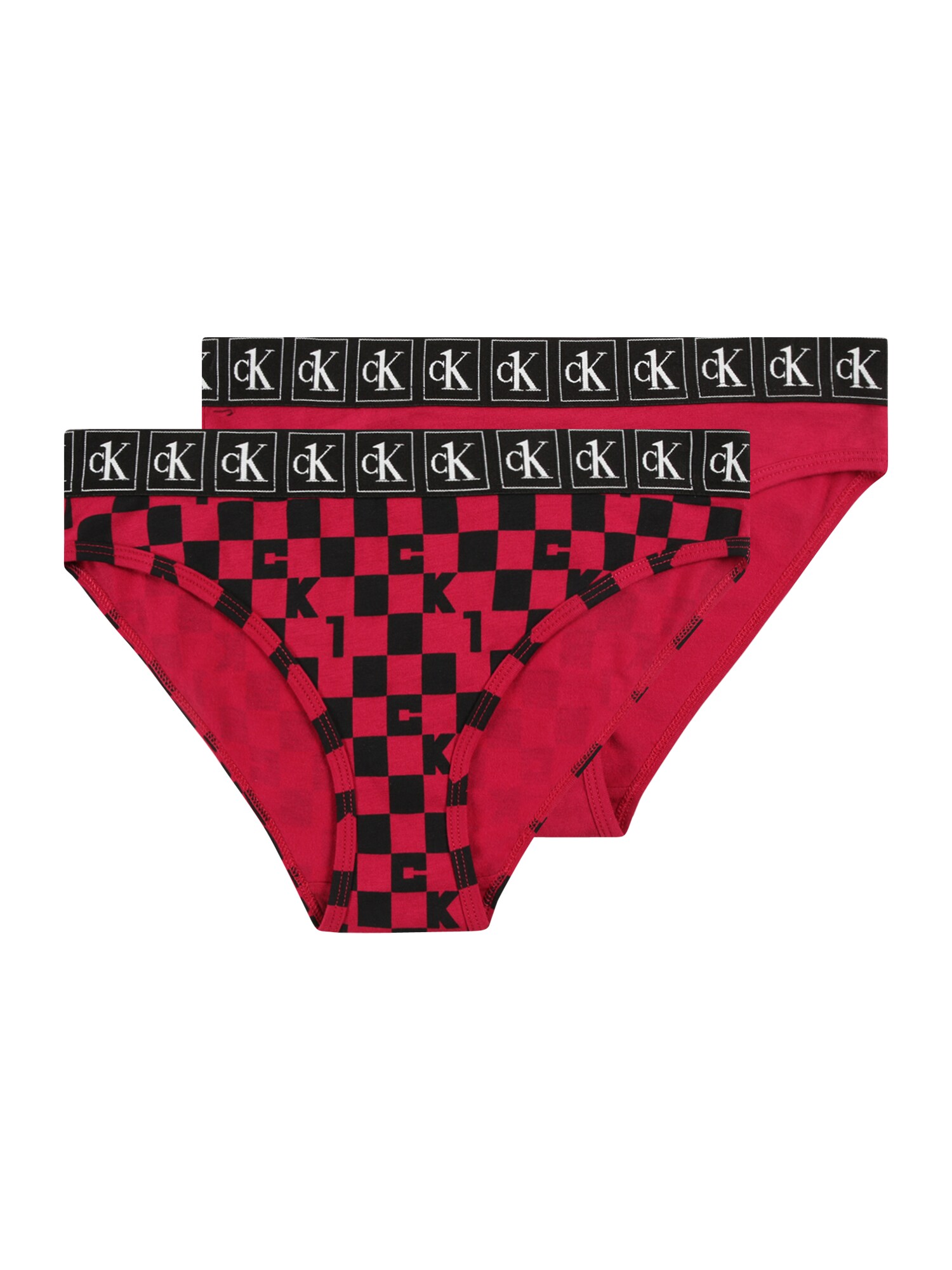 Calvin Klein Underwear Apakšbikses sarkans / melns / balts