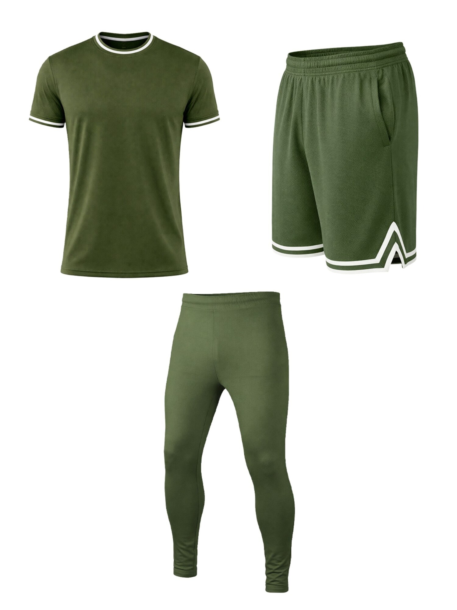 PANTONECLO Completo sportivo 'Flex'  verde scuro