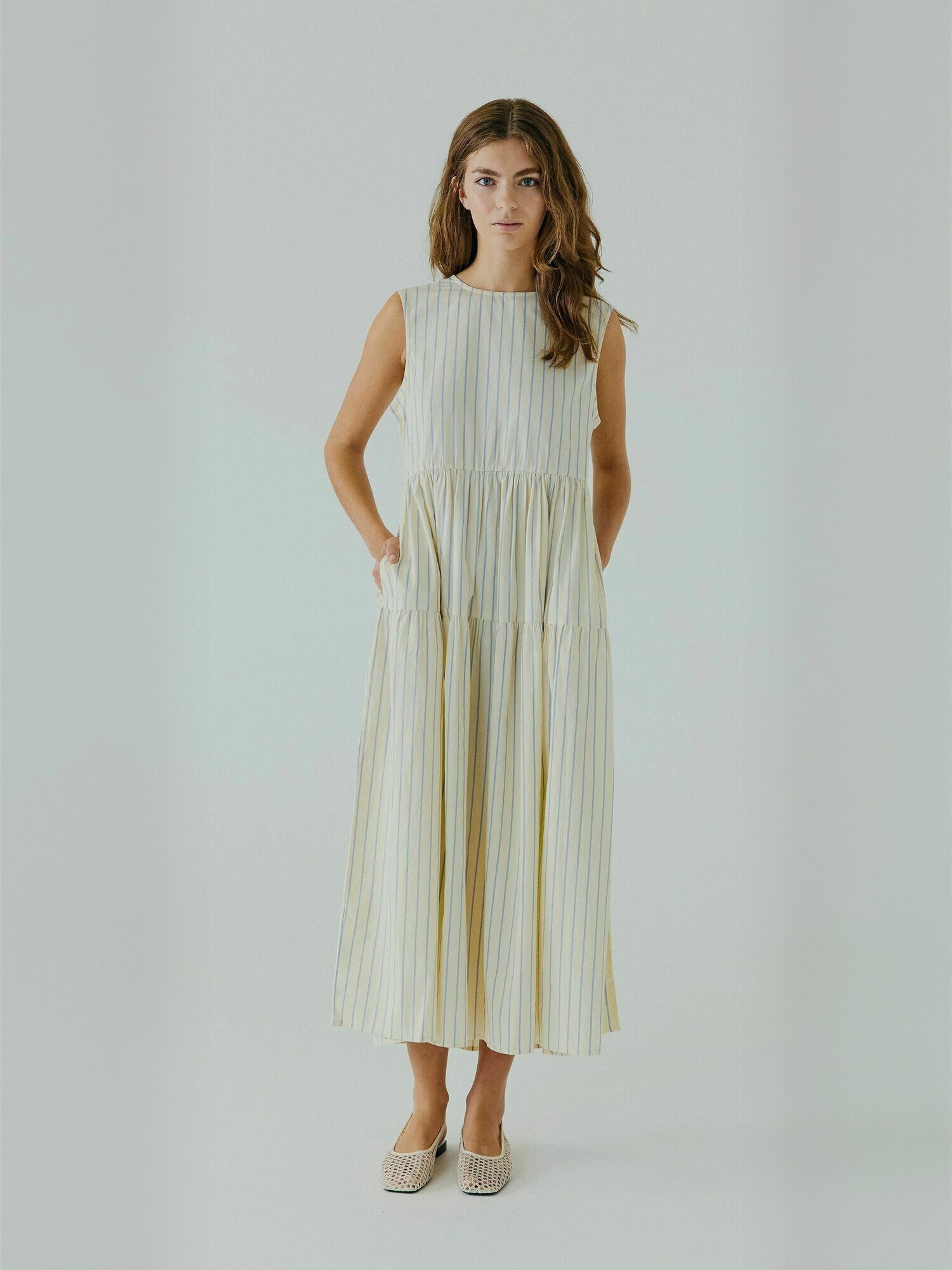 NORR Rochie  Frikka  galben deschis