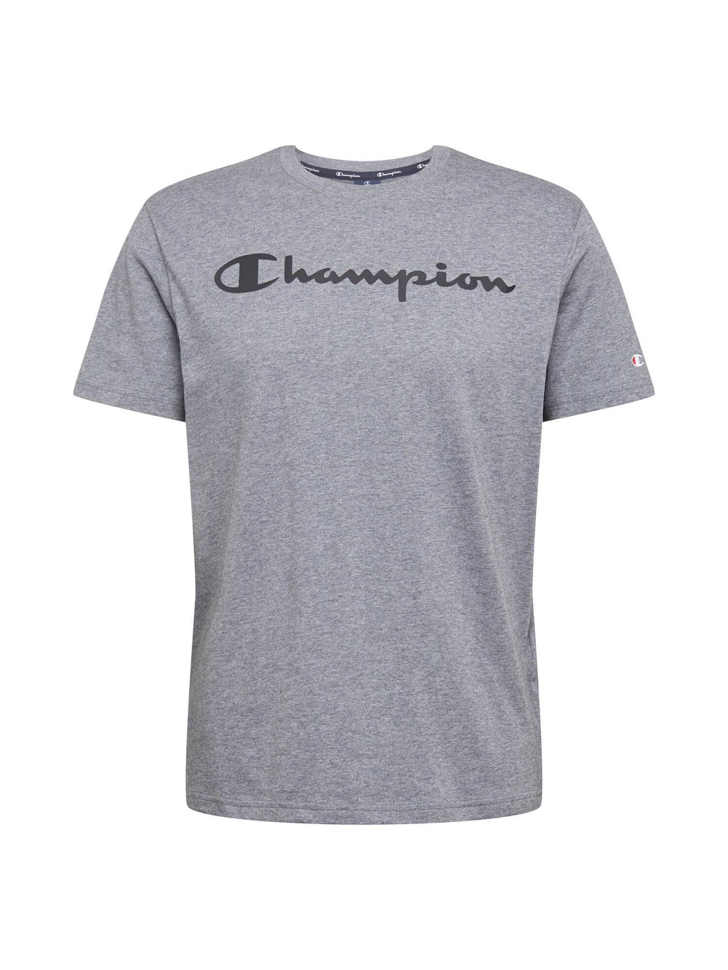 Champion Authentic Athletic Apparel Marškinėliai  pilka / ryškiai rožinė spalva