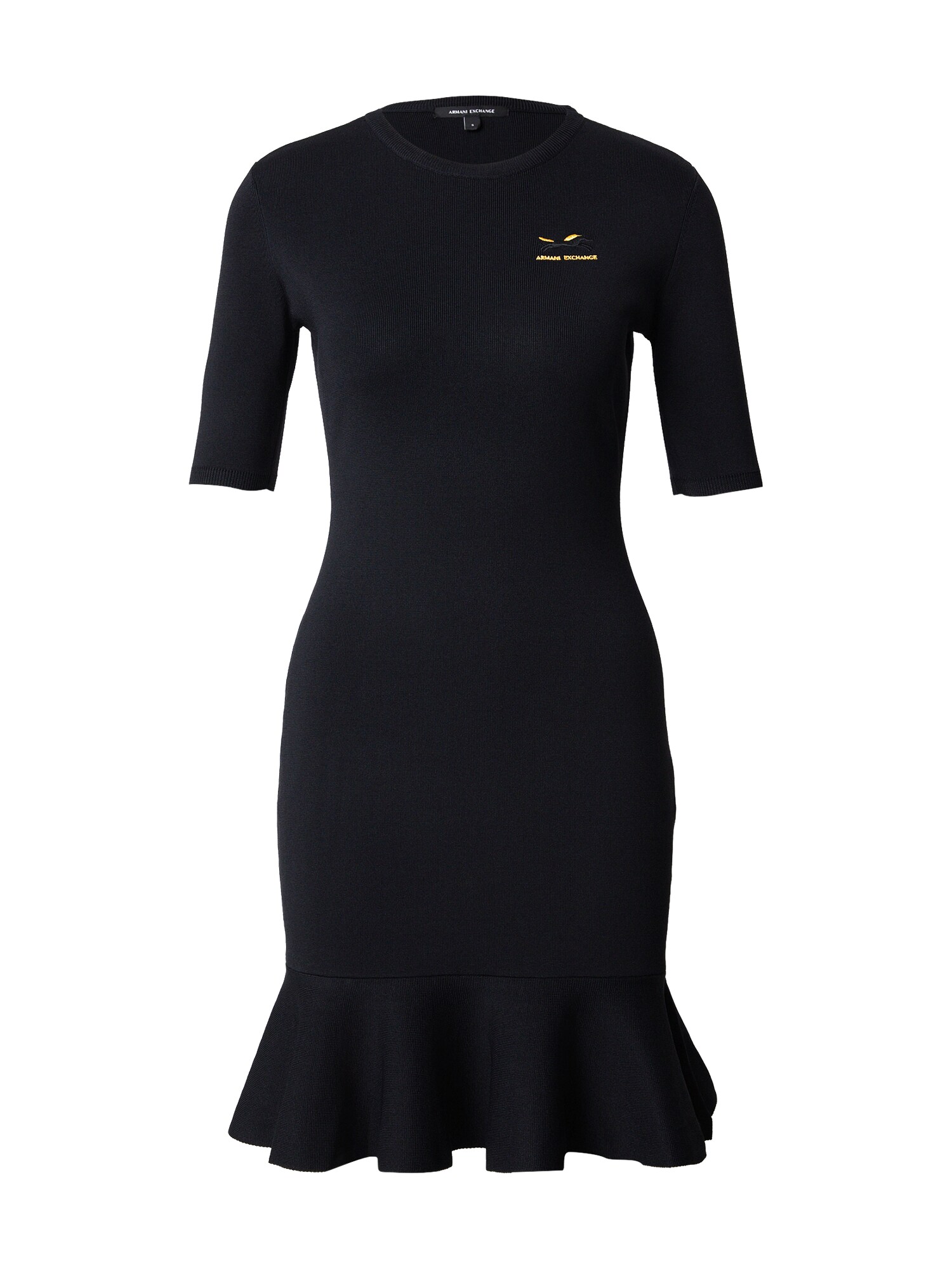 ARMANI EXCHANGE Rochie tricotat  galben / negru