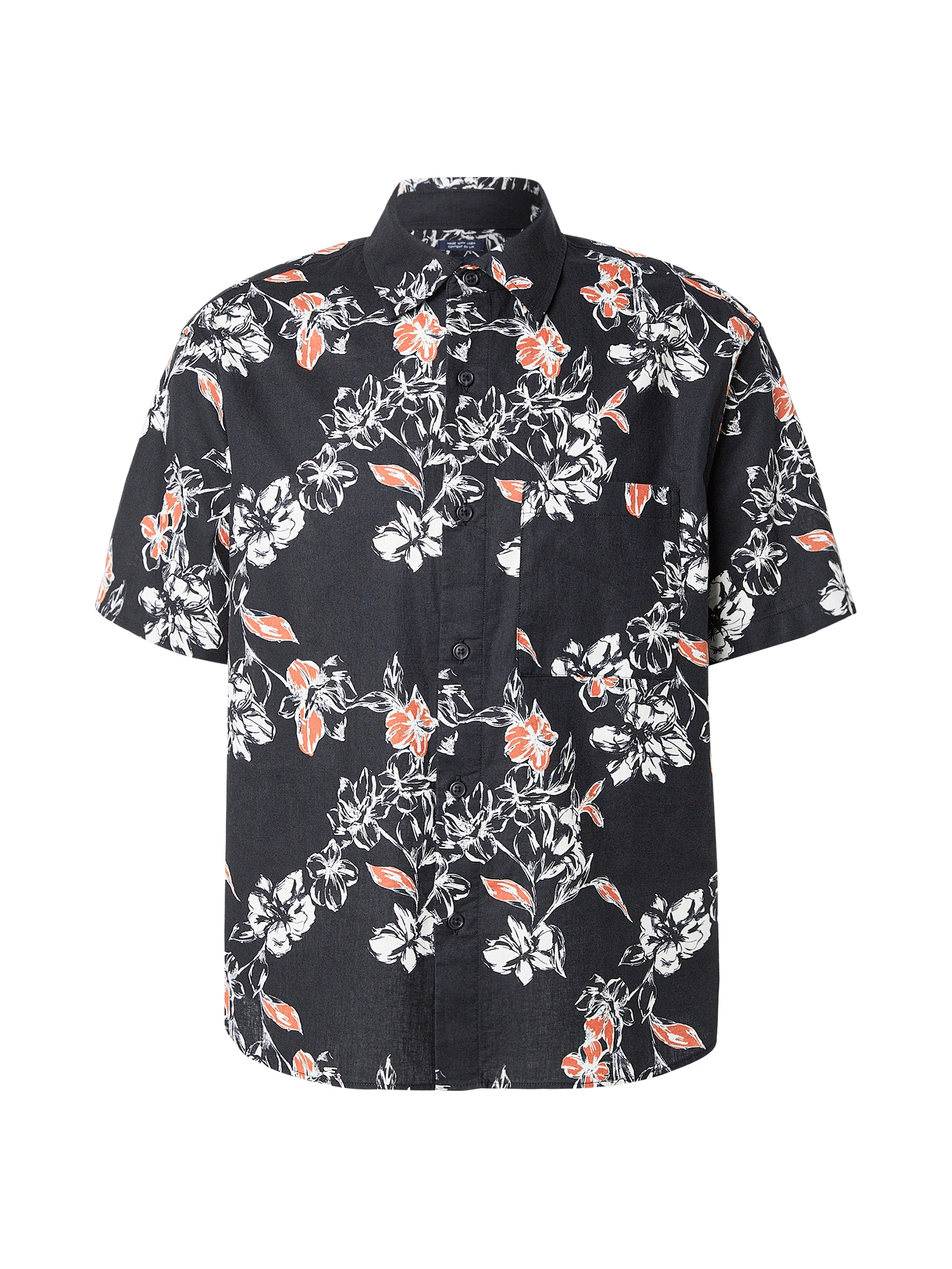 GAP Cămașă  portocaliu / negru / alb